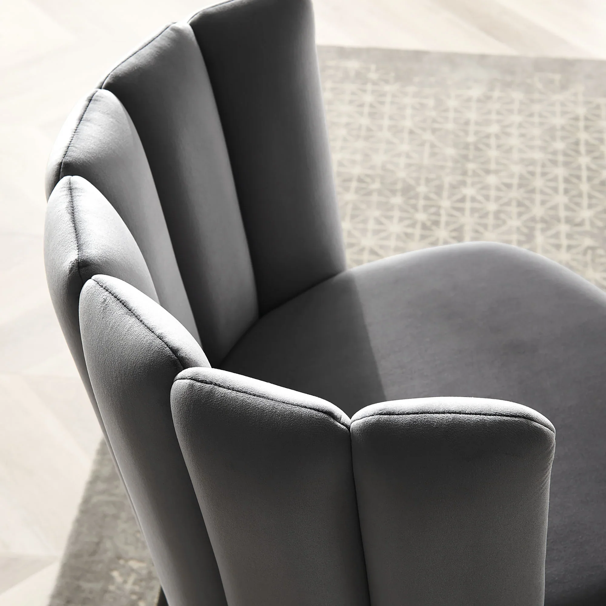 Virtue Performance Velvet Dining Chair Set of 2 - Image 3