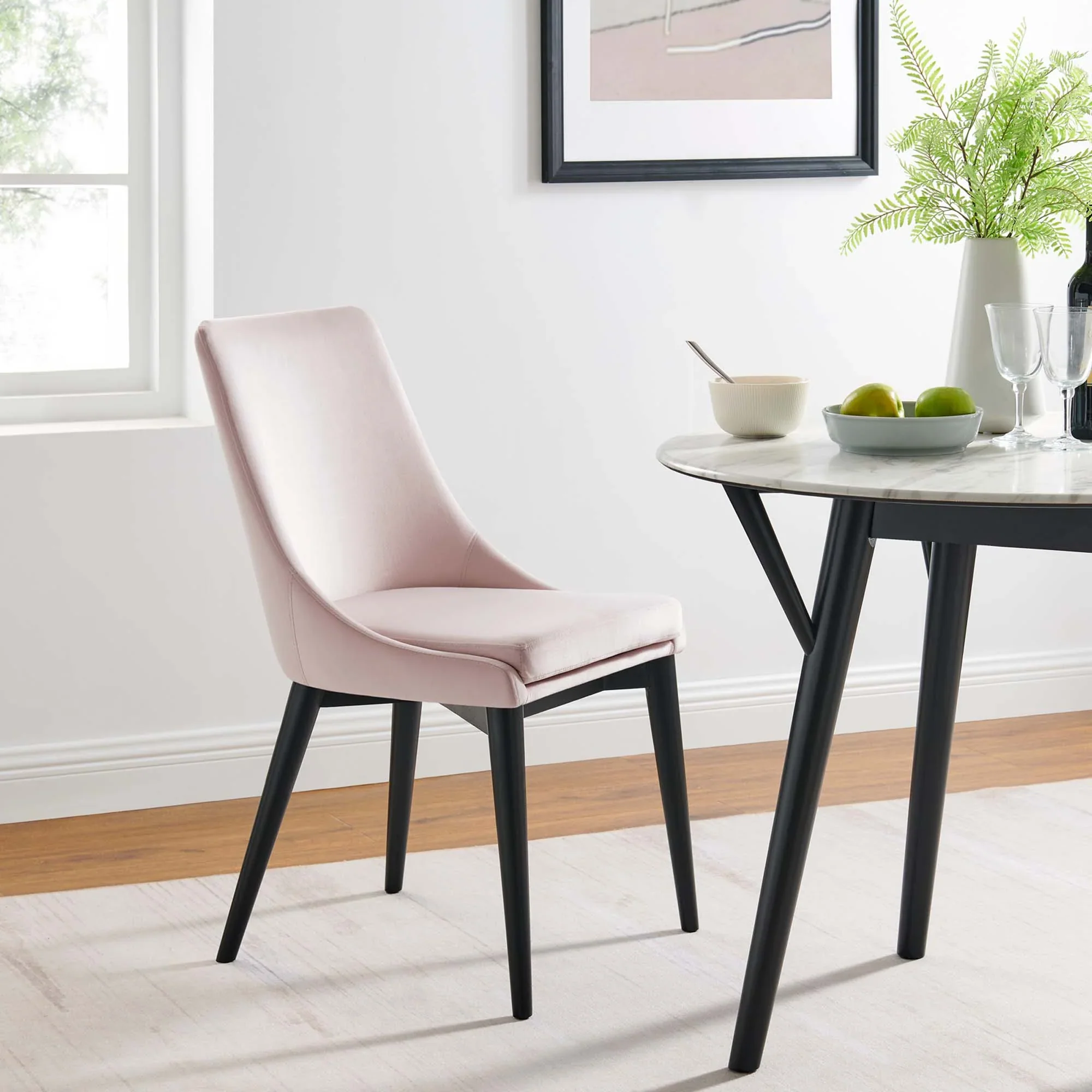 Viscount Performance Velvet Dining Chair - Image 20