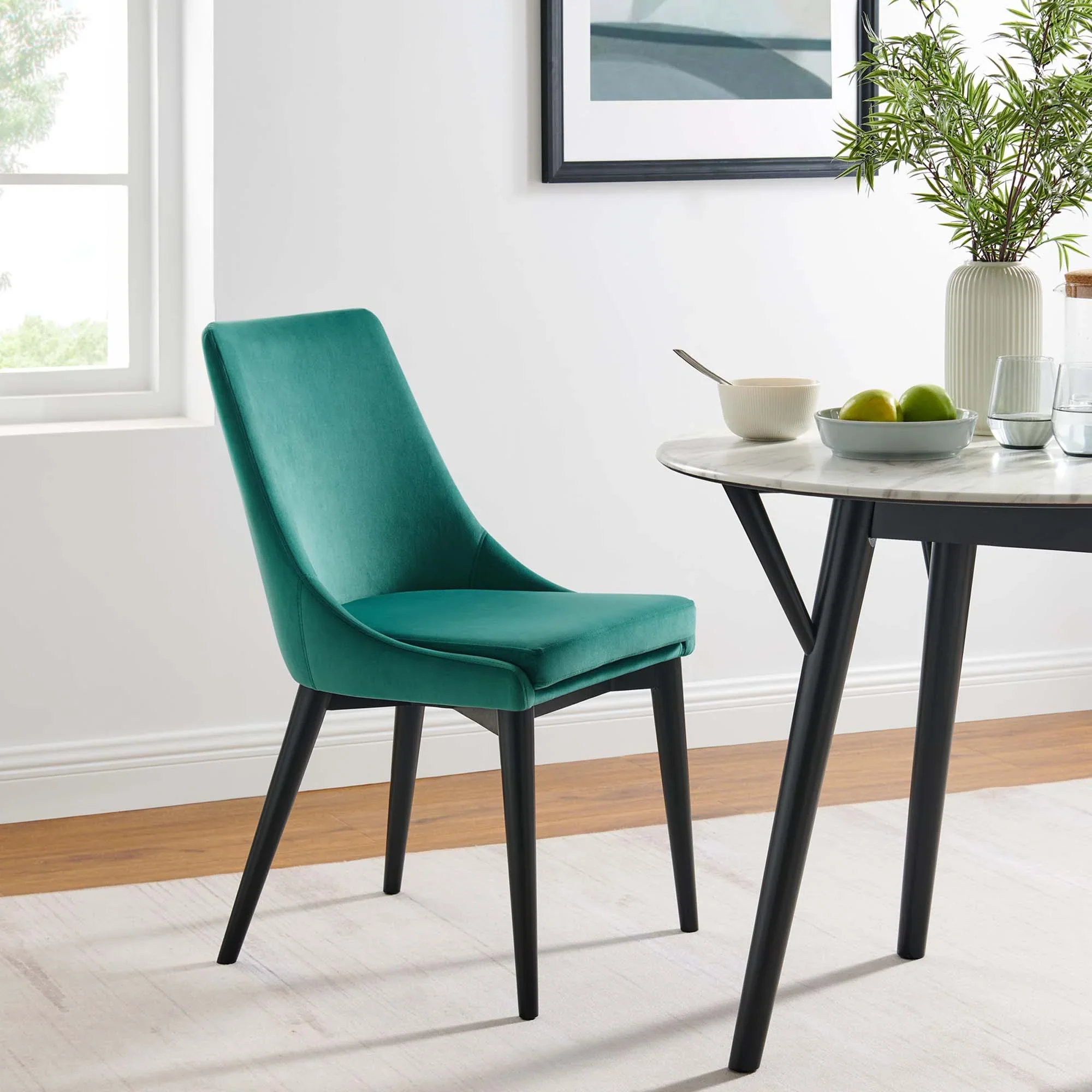 Viscount Performance Velvet Dining Chair - Image 29