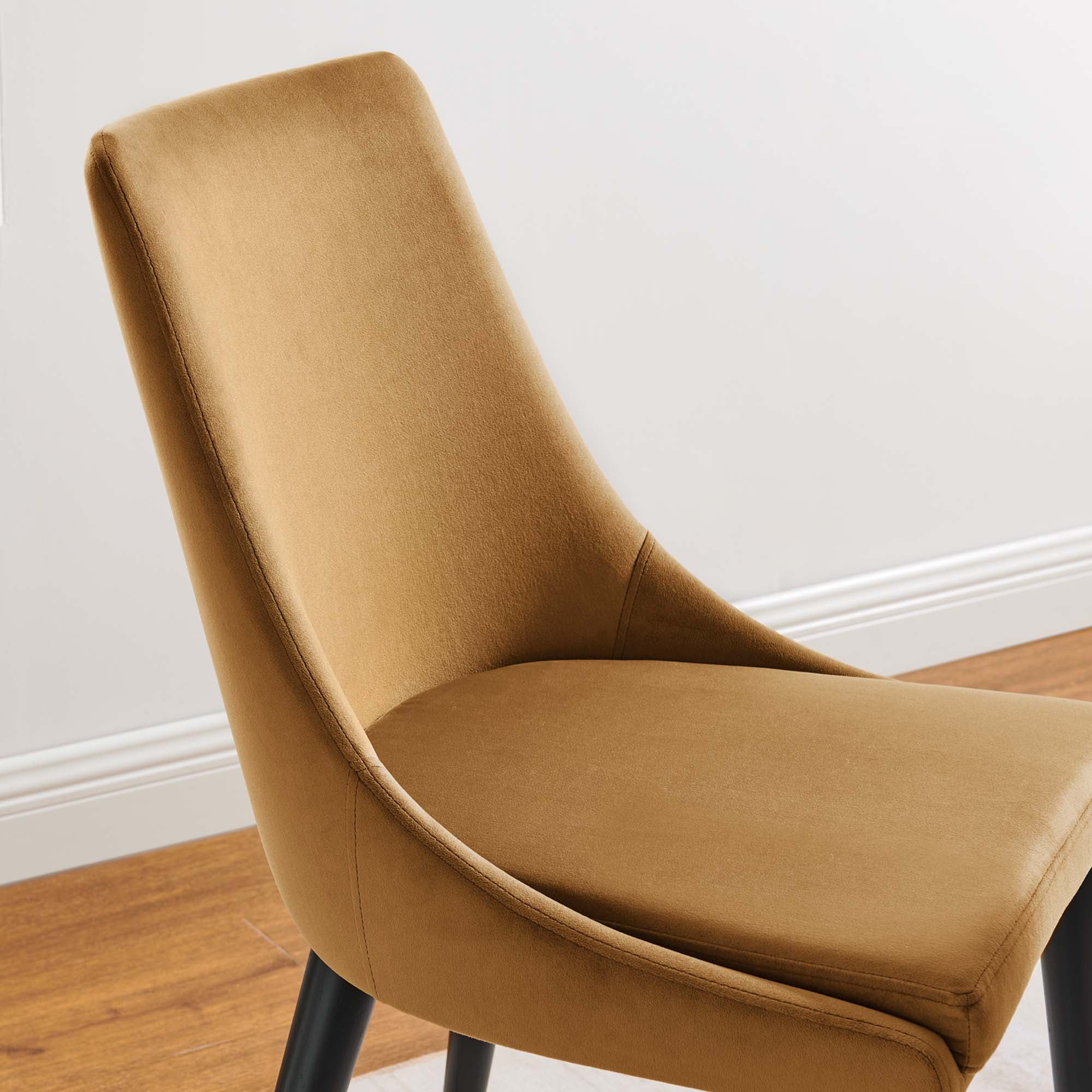 Viscount Performance Velvet Dining Chair - Image 3