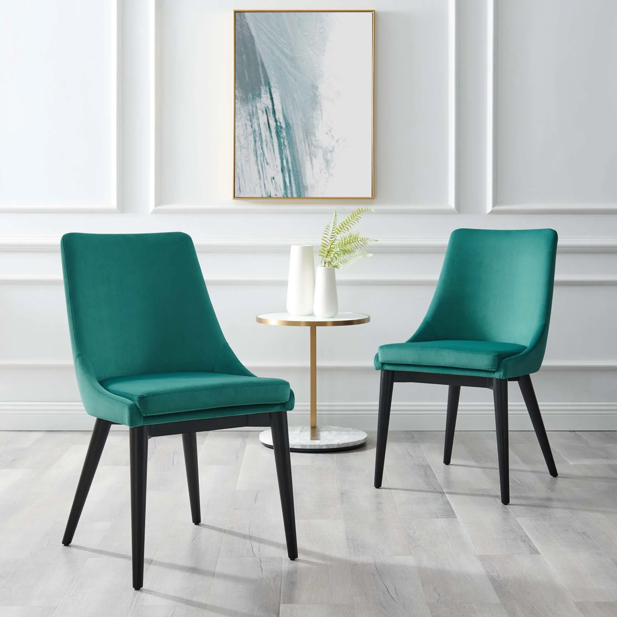 Viscount Performance Velvet Dining Chair - Image 36