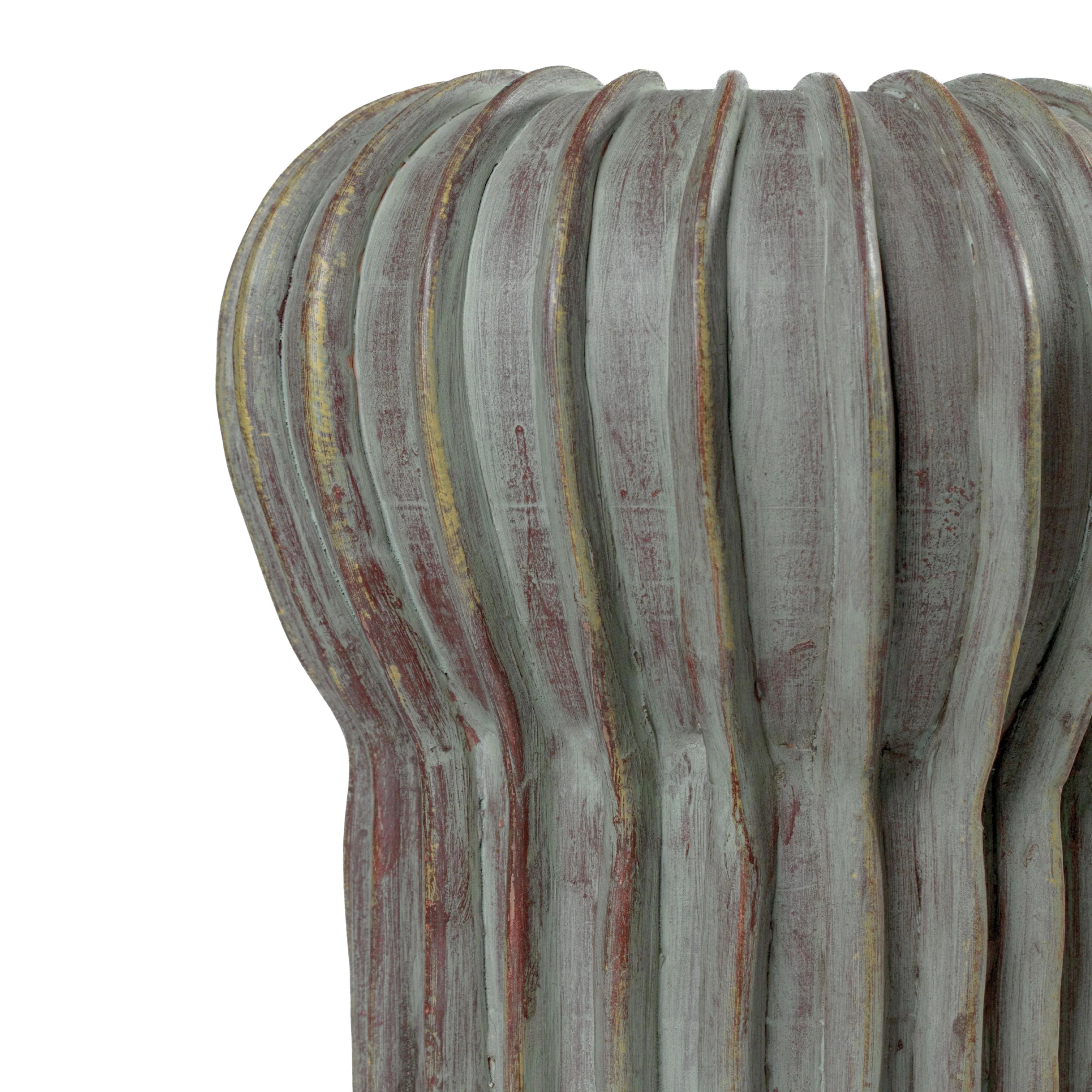 Visha Grey Green Terracotta Decorative Vase - Image 4