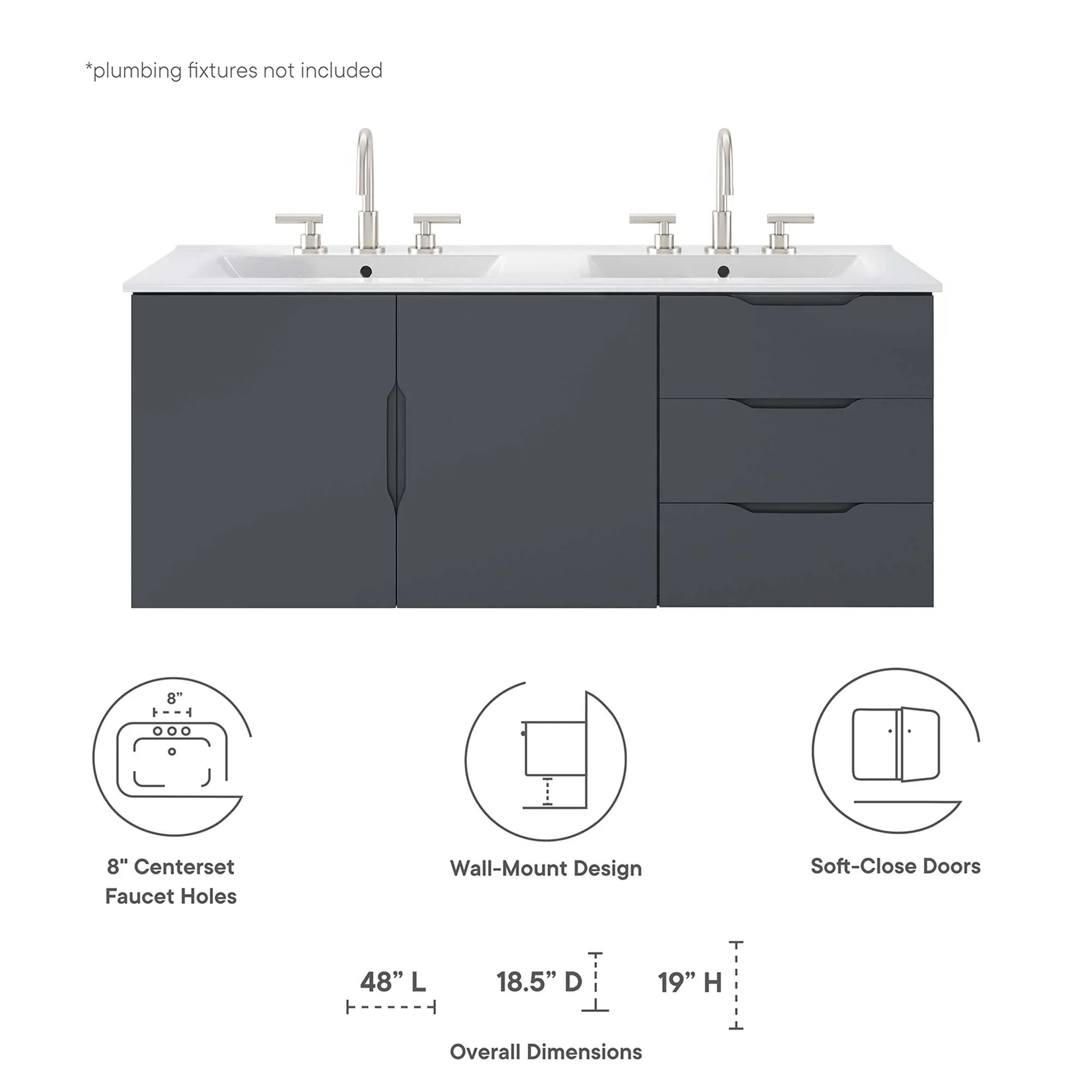 Vitality Bathroom Vanity Basin Included - Image 122