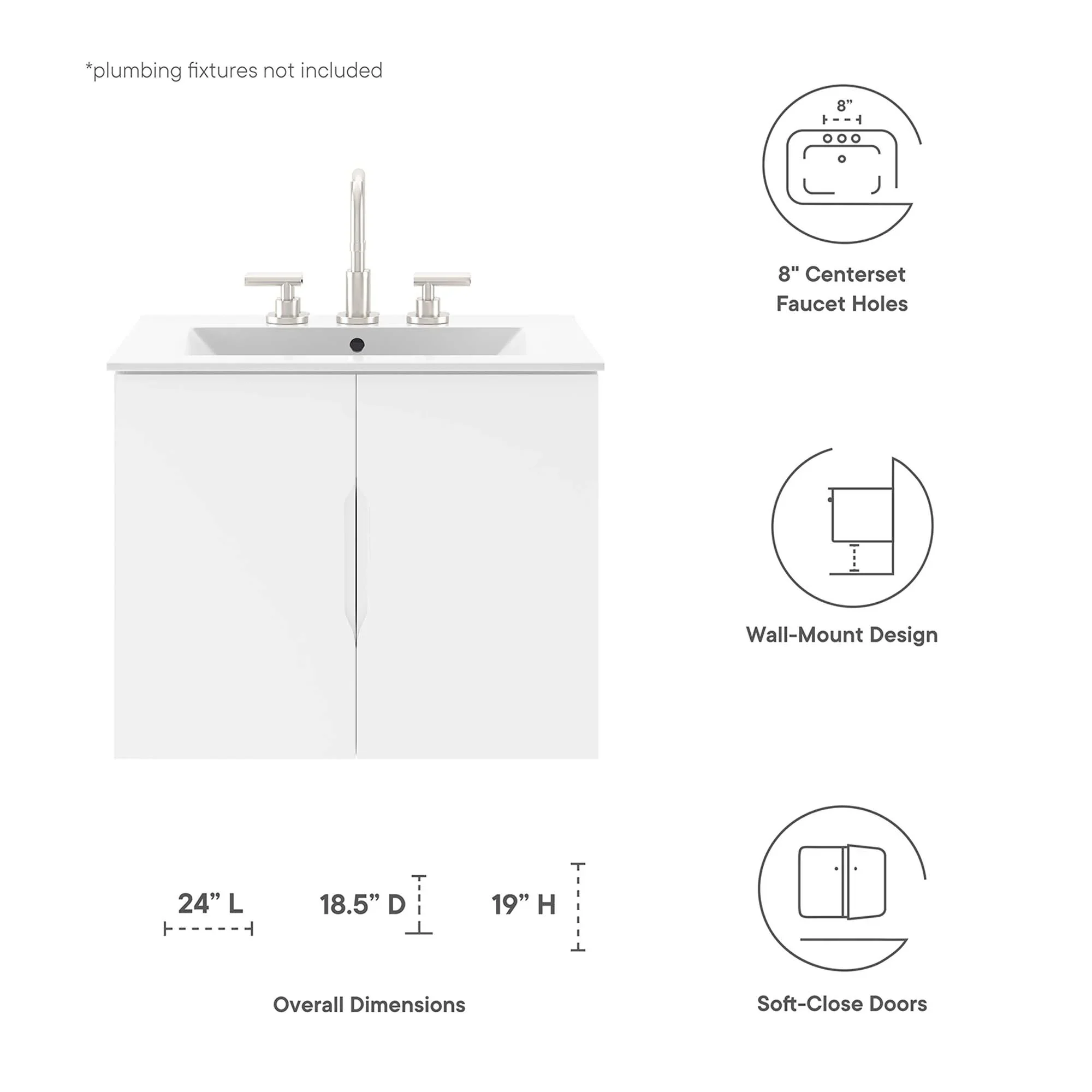 Vitality Bathroom Vanity Basin Included - Image 16