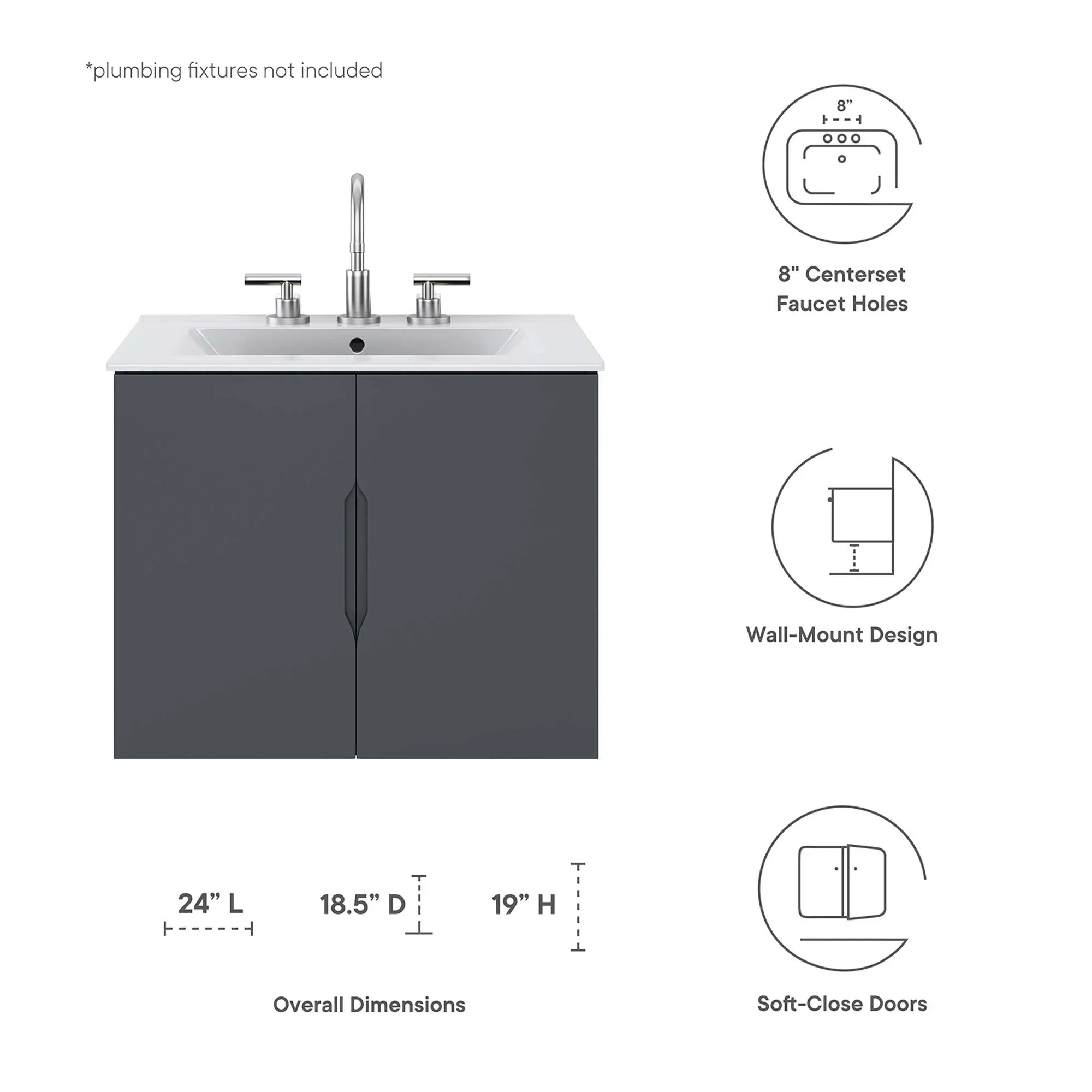 Vitality Bathroom Vanity Basin Included - Image 24