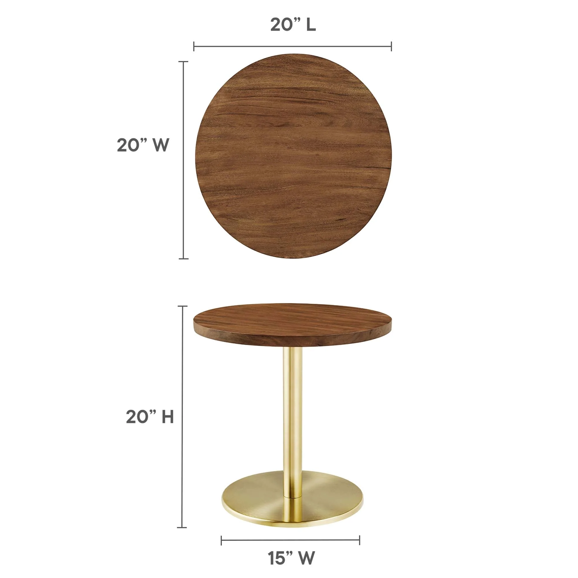 Viva Round Acacia Wood Side Table - Image 9