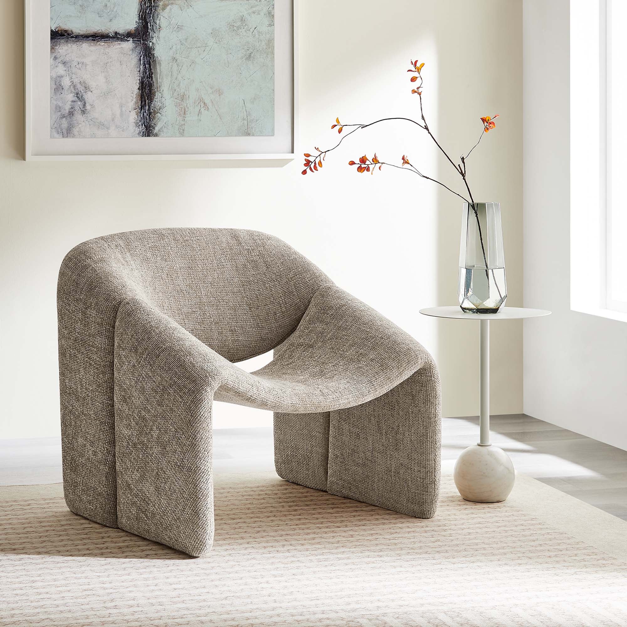 Vivi Chenille Upholstered Accent Chair - Image 2