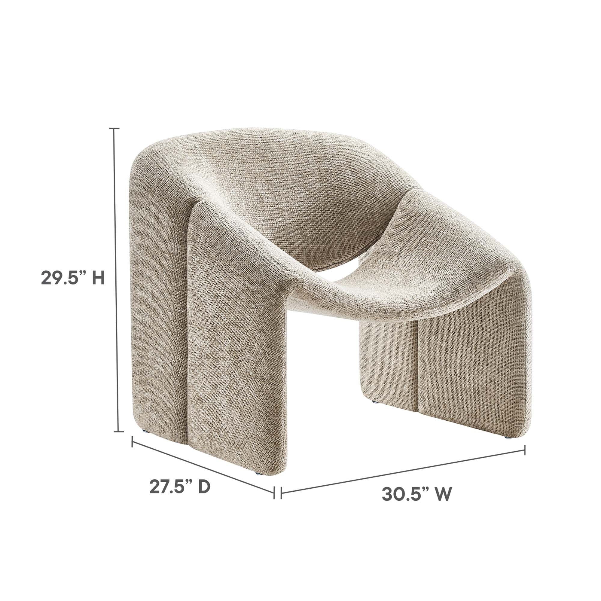 Vivi Chenille Upholstered Accent Chair - Image 8