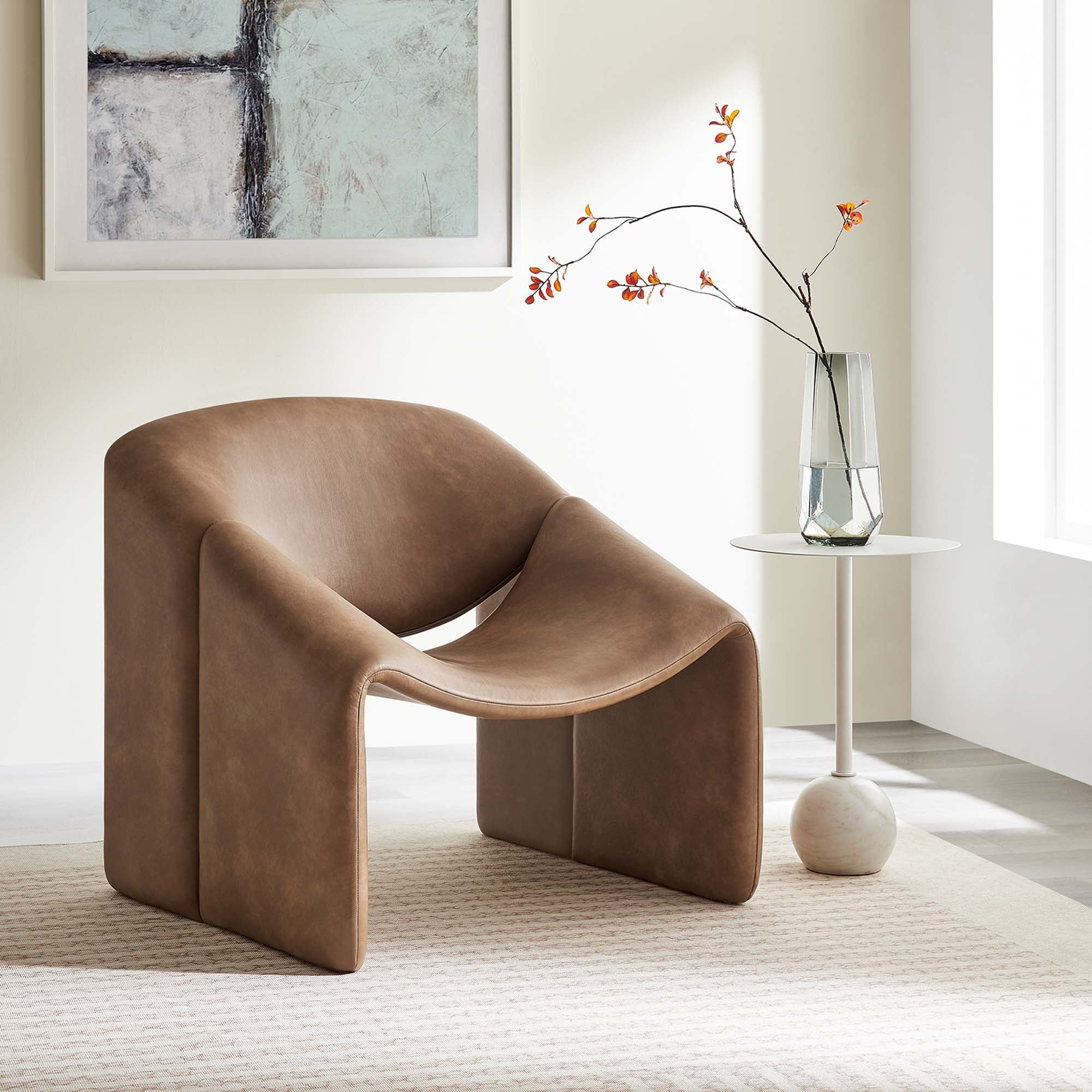 Vivi Vegan Leather Accent Chair - Image 2