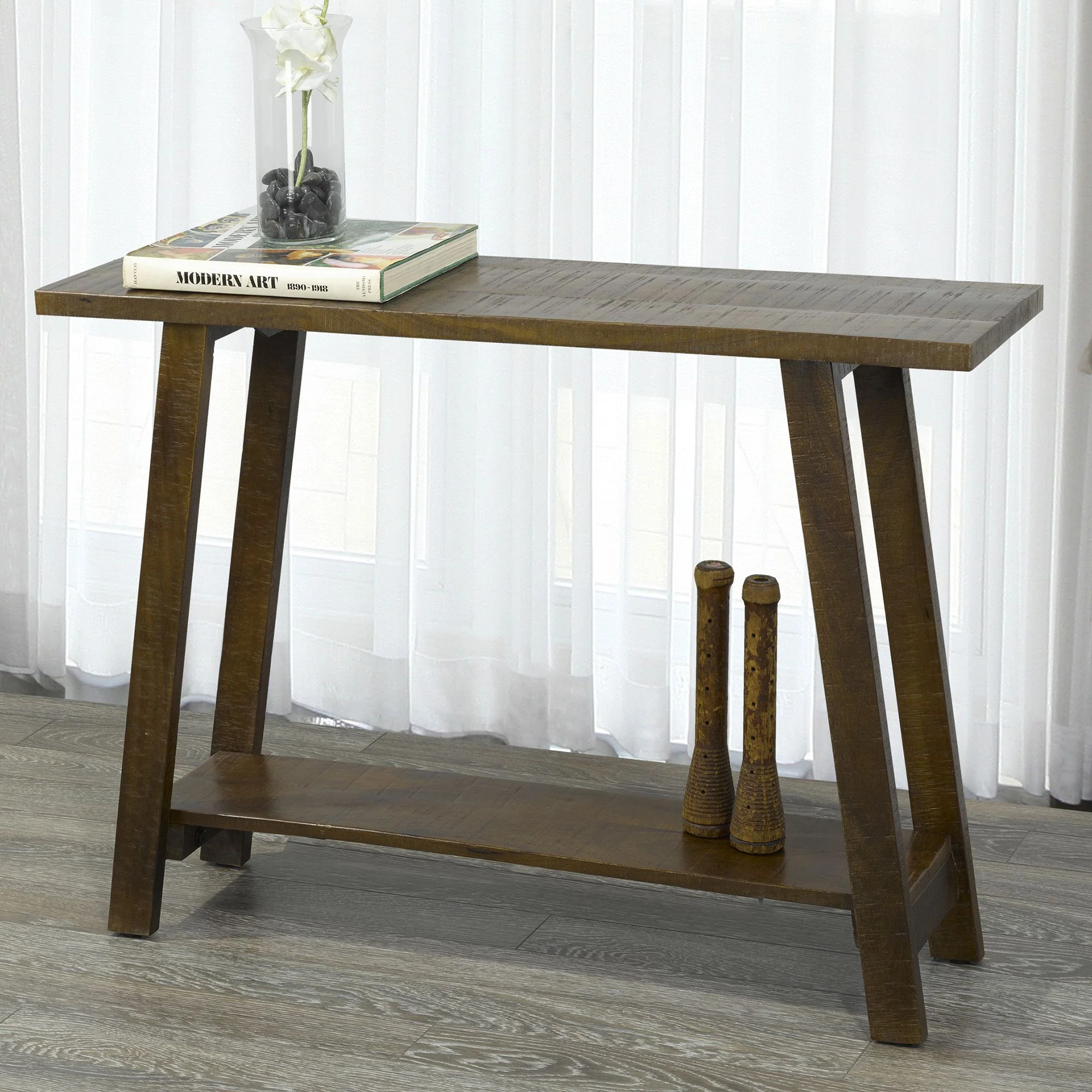 Volsa Console Table in Walnut - Image 2