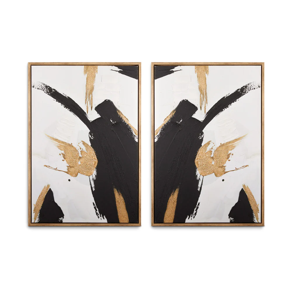 Wall Art: White, Black and Gold - Image 5