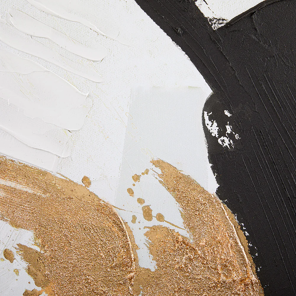 Wall Art: White, Black and Gold - Image 8