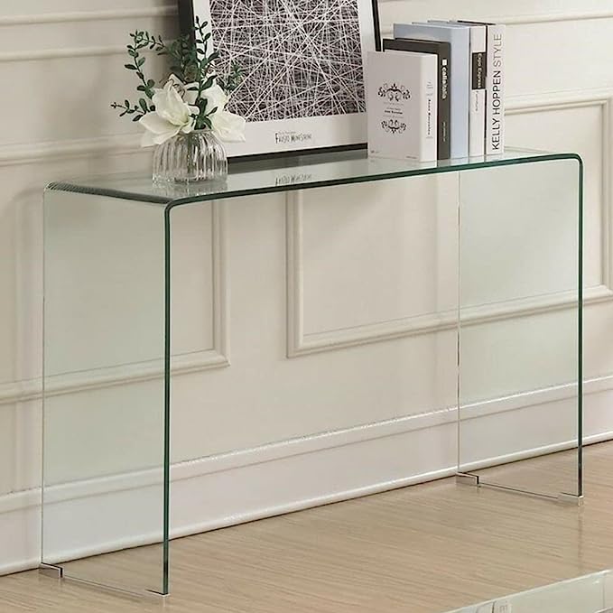 Bent Glass Console Table - Image 3