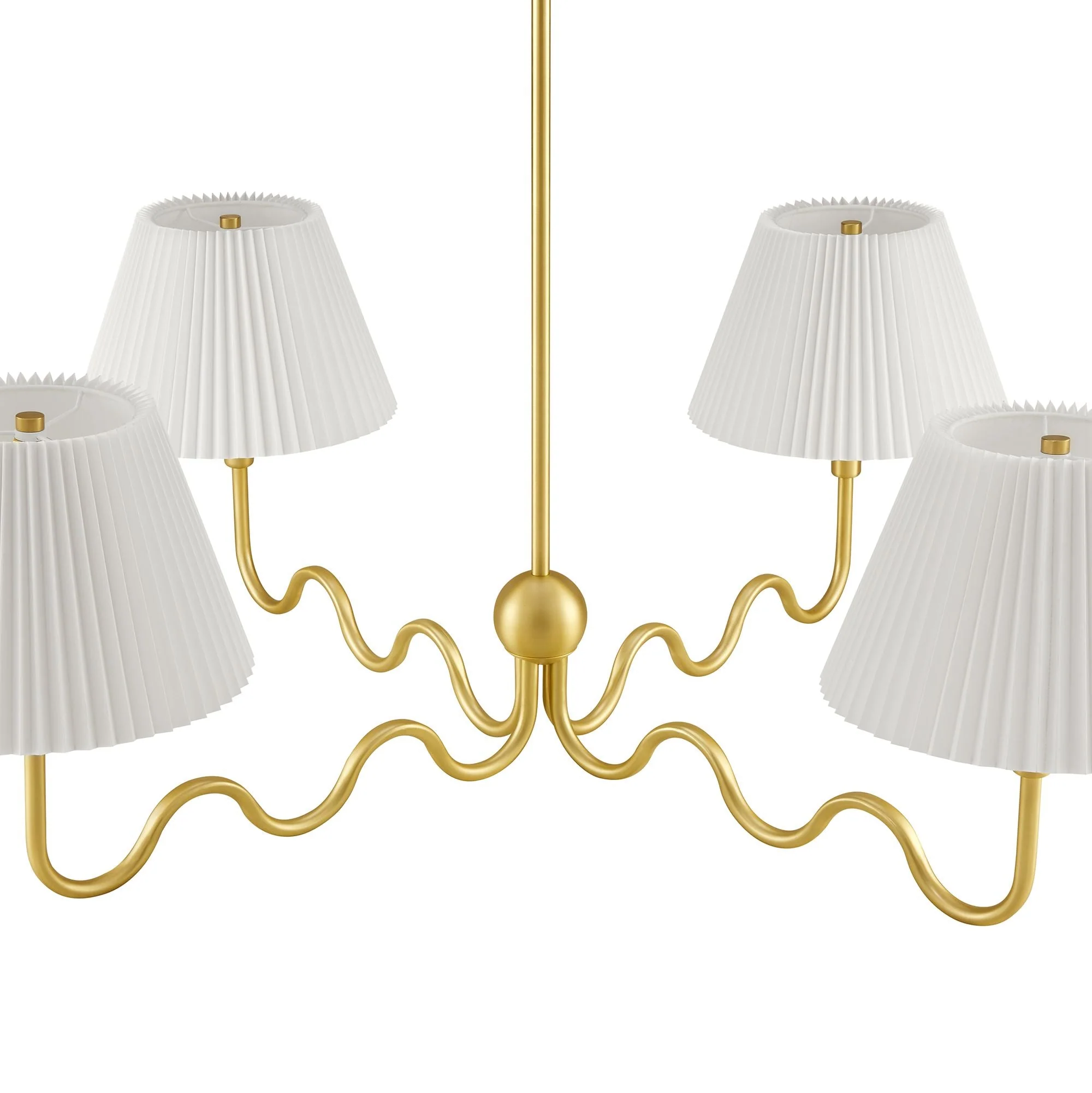 Wave Squiggle 4-Arm Pendant Light - Image 15