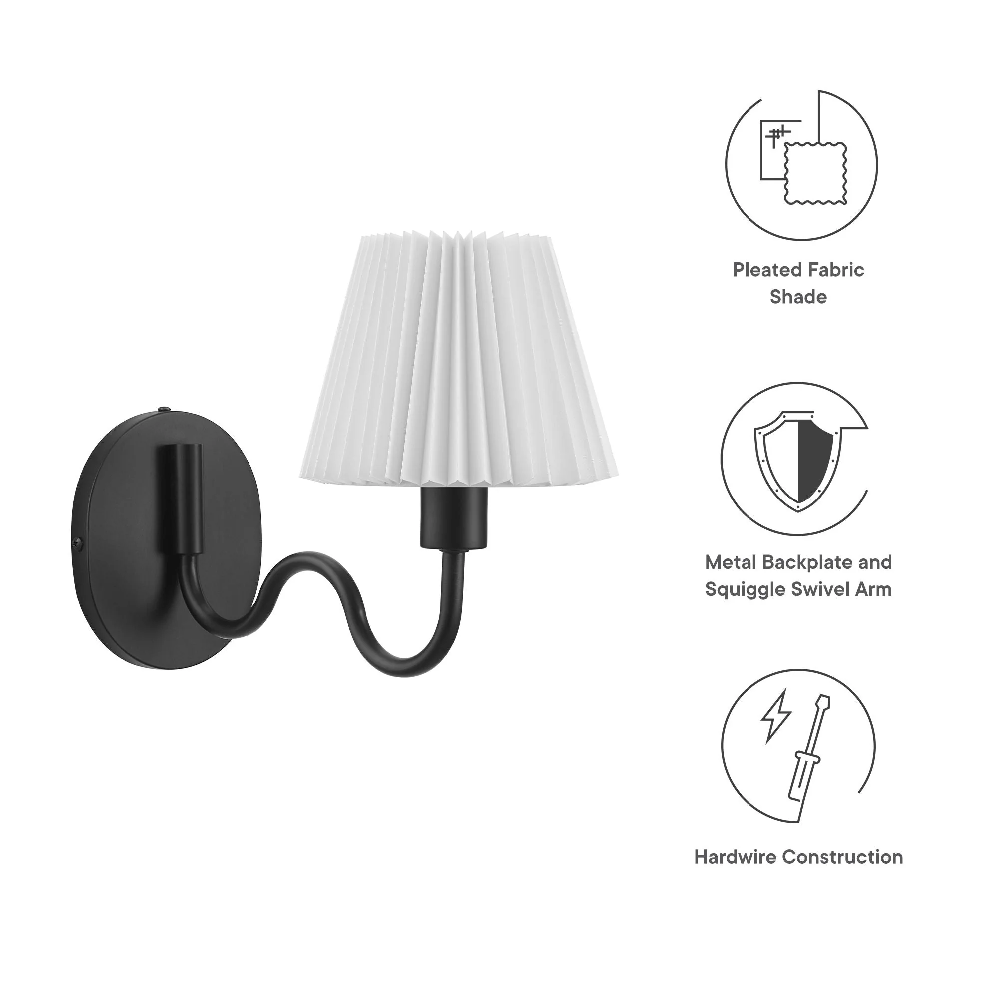 Wave Squiggle Arm Wall Sconce - Image 11