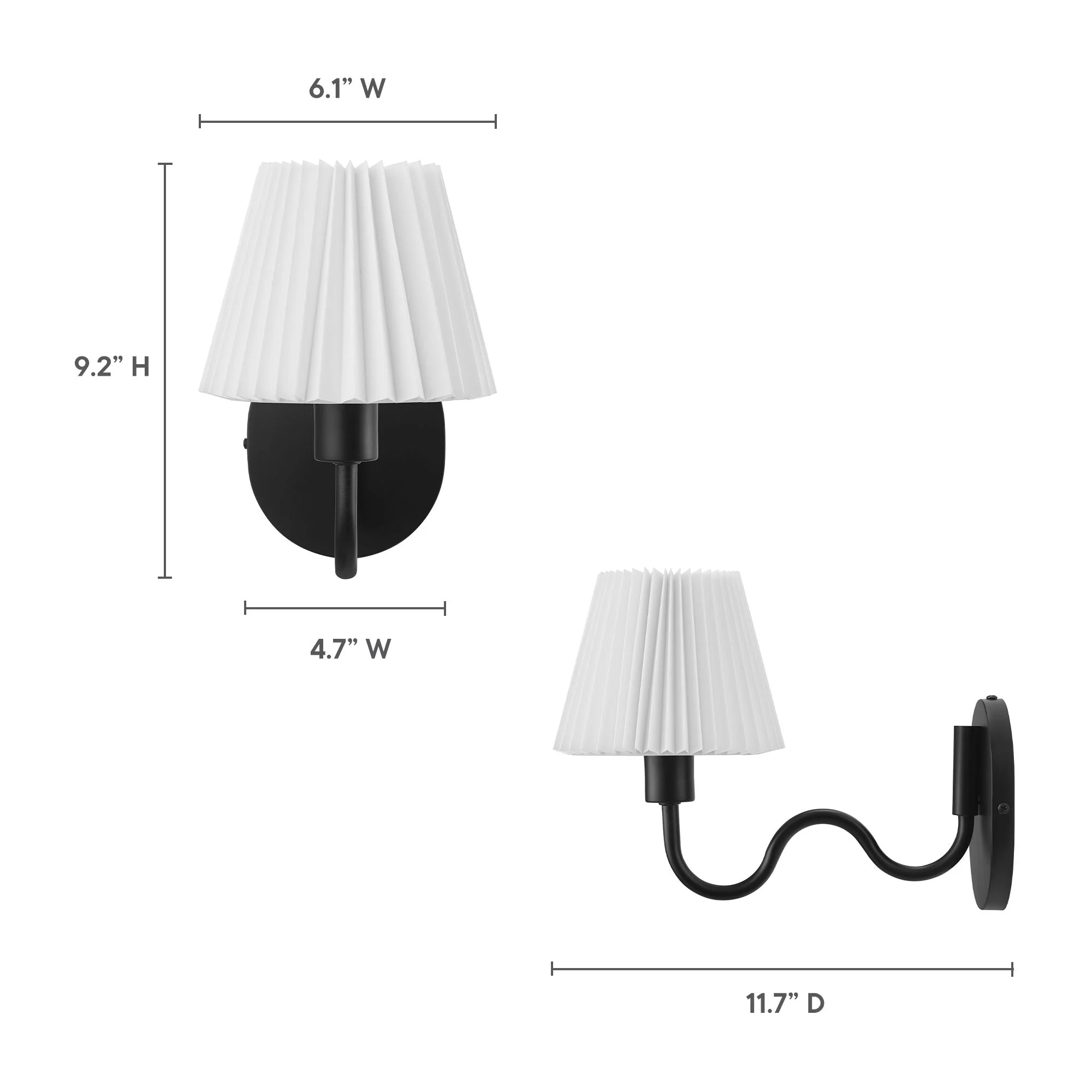 Wave Squiggle Arm Wall Sconce - Image 13