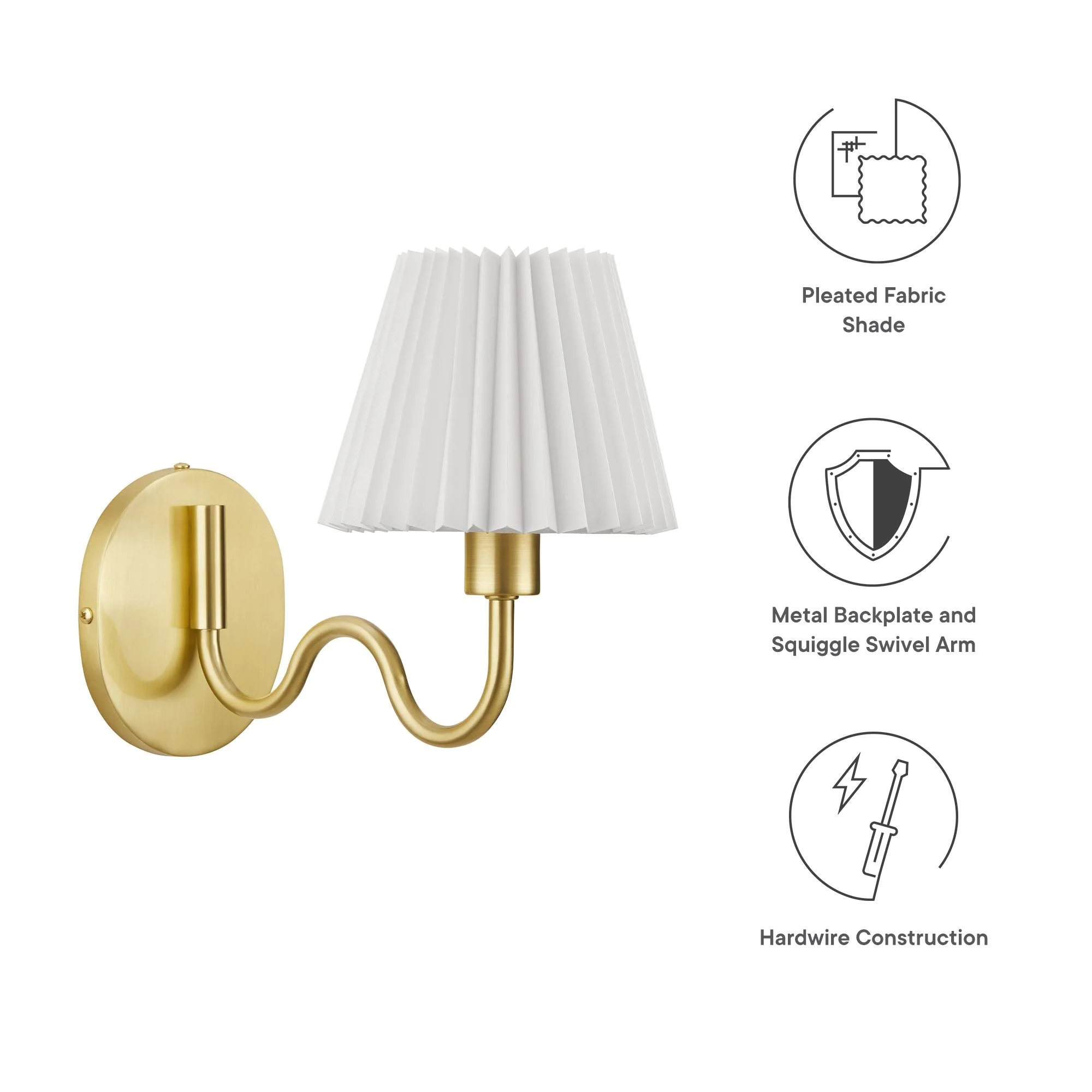 Wave Squiggle Arm Wall Sconce - Image 26