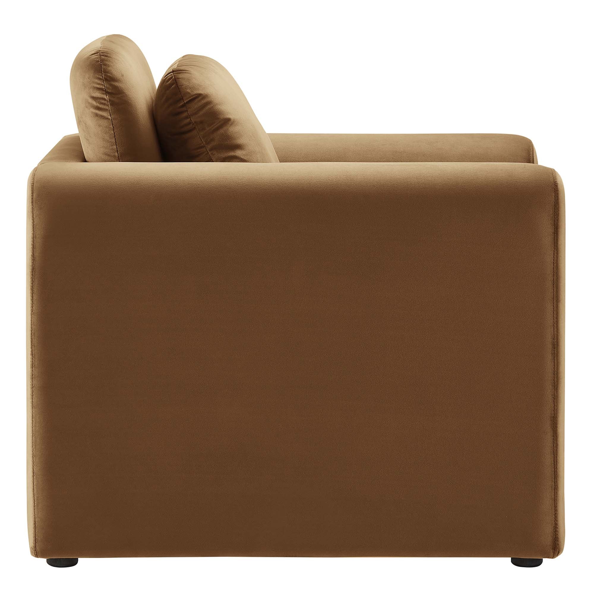 Waverly Performance Velvet Armchair - Image 4