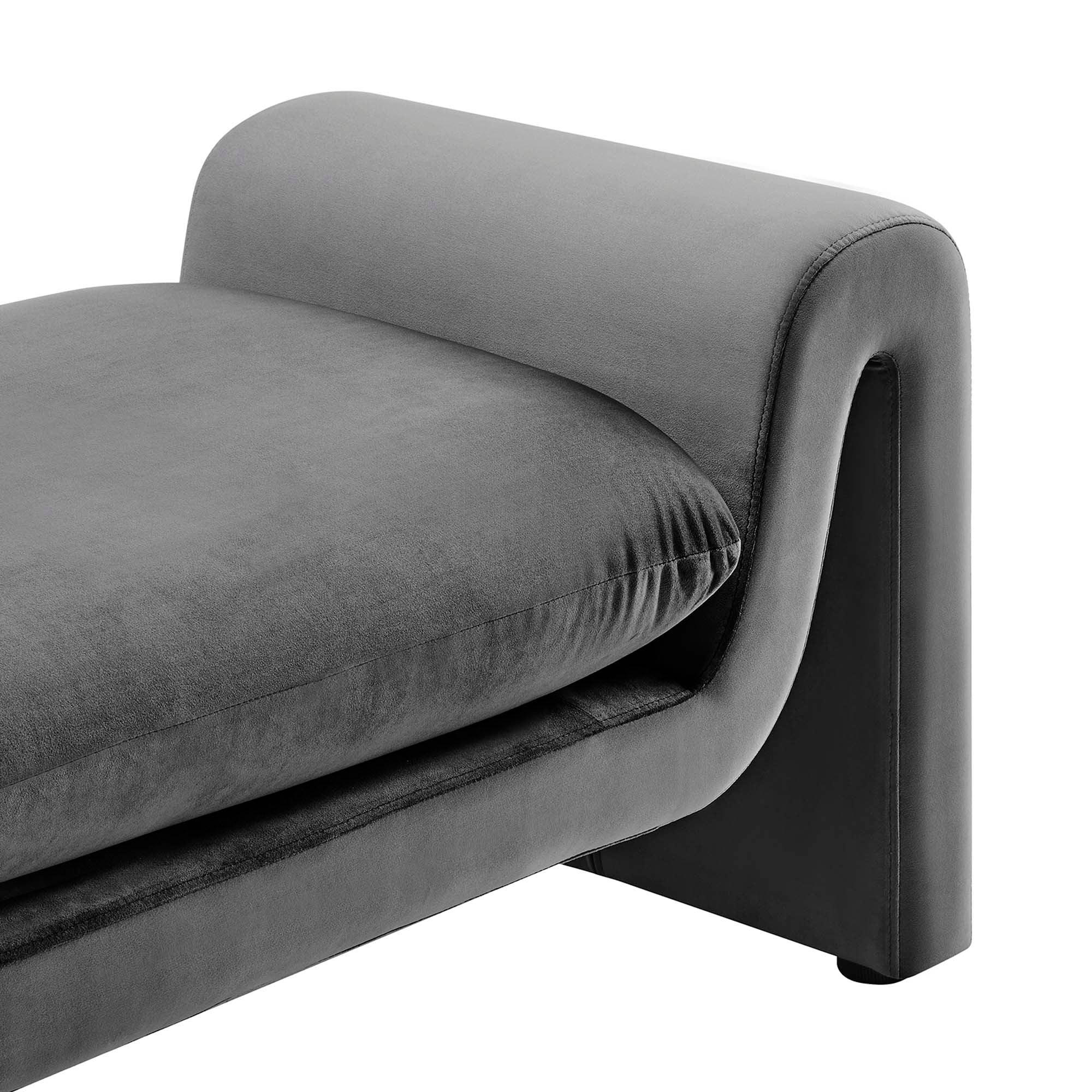 Waverly Performance Velvet Bench - Image 5