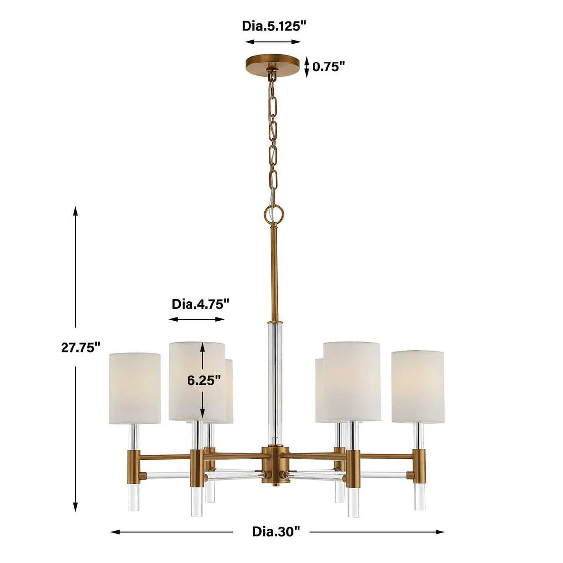 Welkin, 6 Lt Chandelier - Image 9