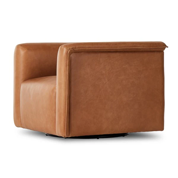 Shaw Leather Swivel Chair - Image 12