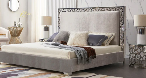 Wellington Bed: White Leatherette - Image 2