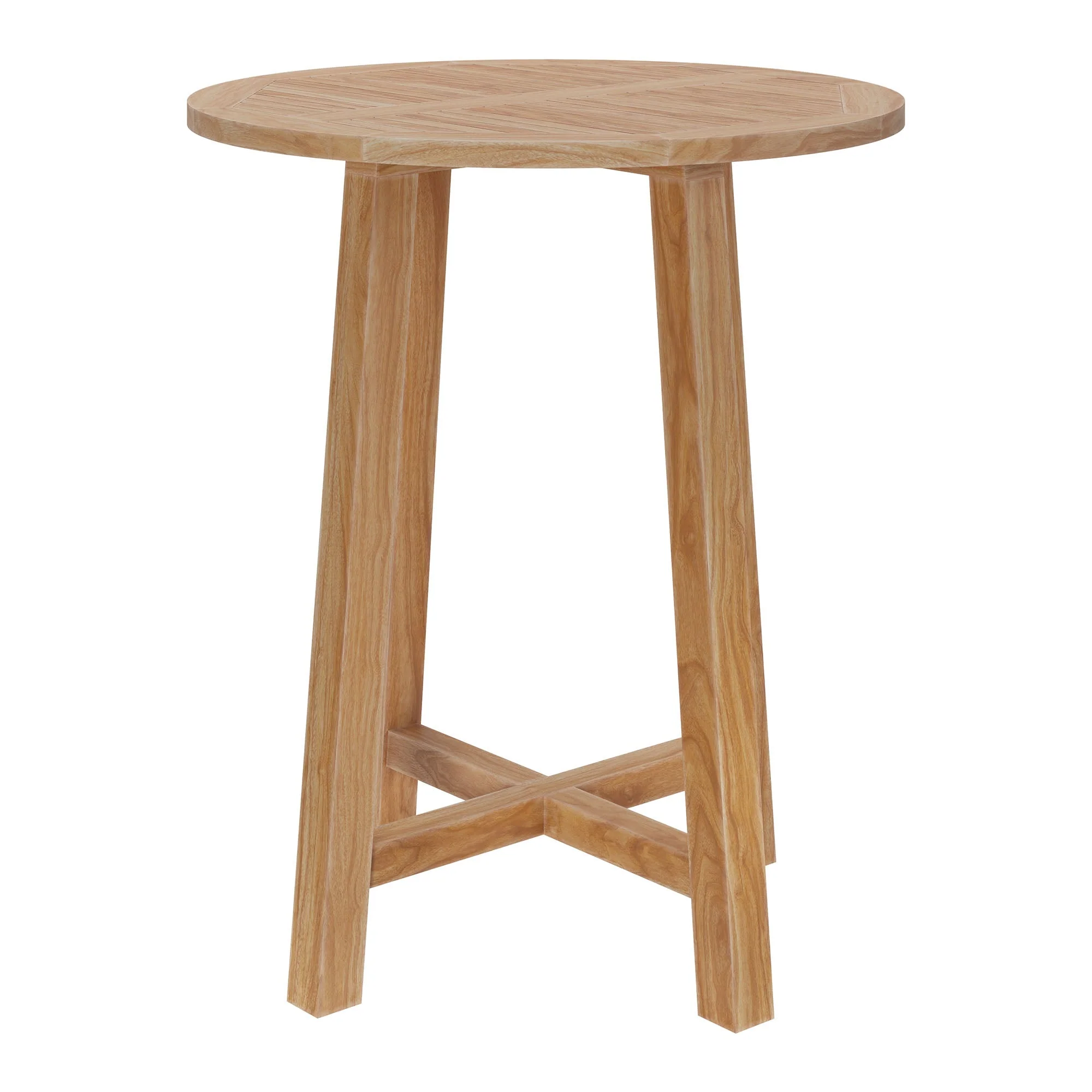 Wellspring 3-Piece Outdoor Patio Teak Wood Bar Set - Image 30