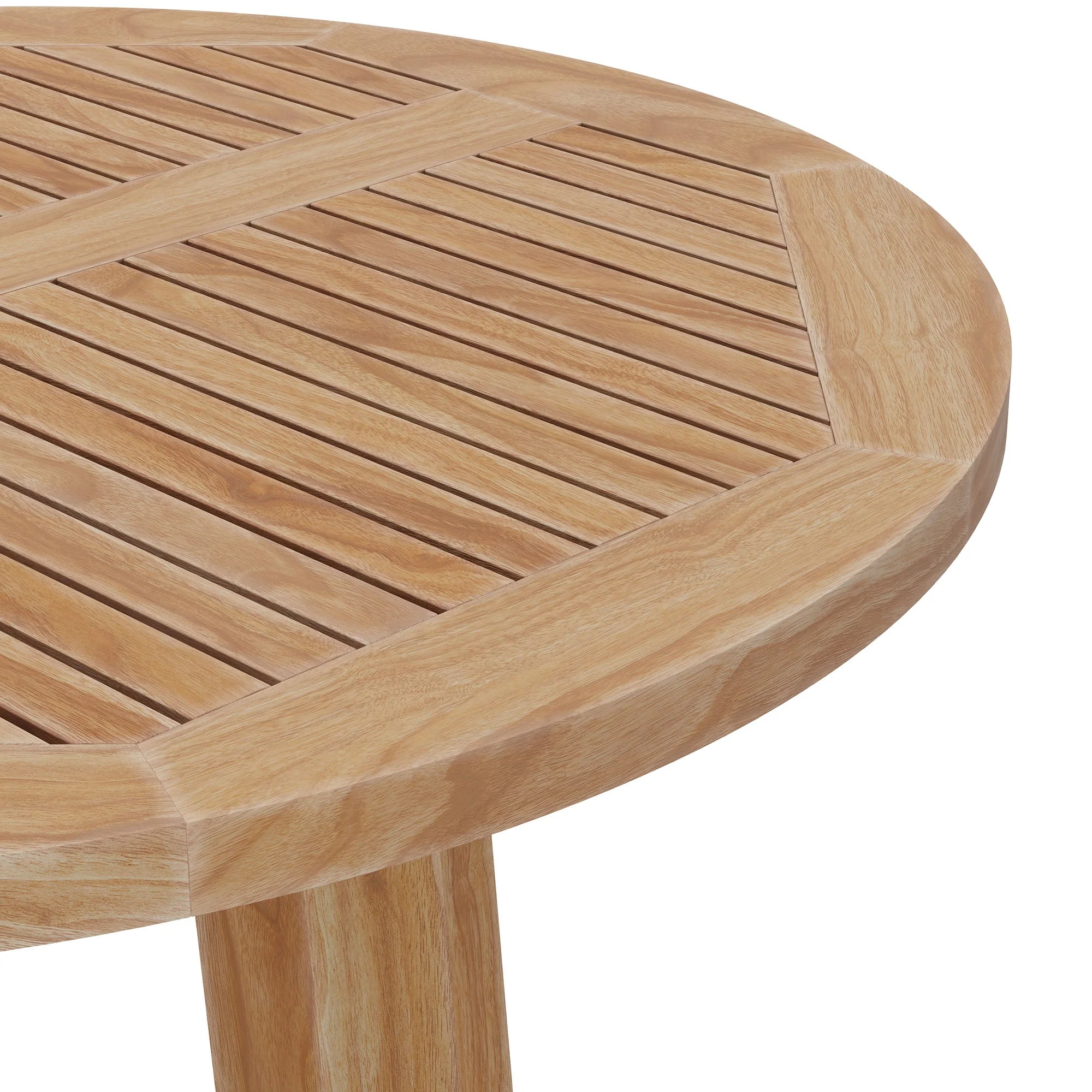 Wellspring 3-Piece Outdoor Patio Teak Wood Bar Set - Image 32