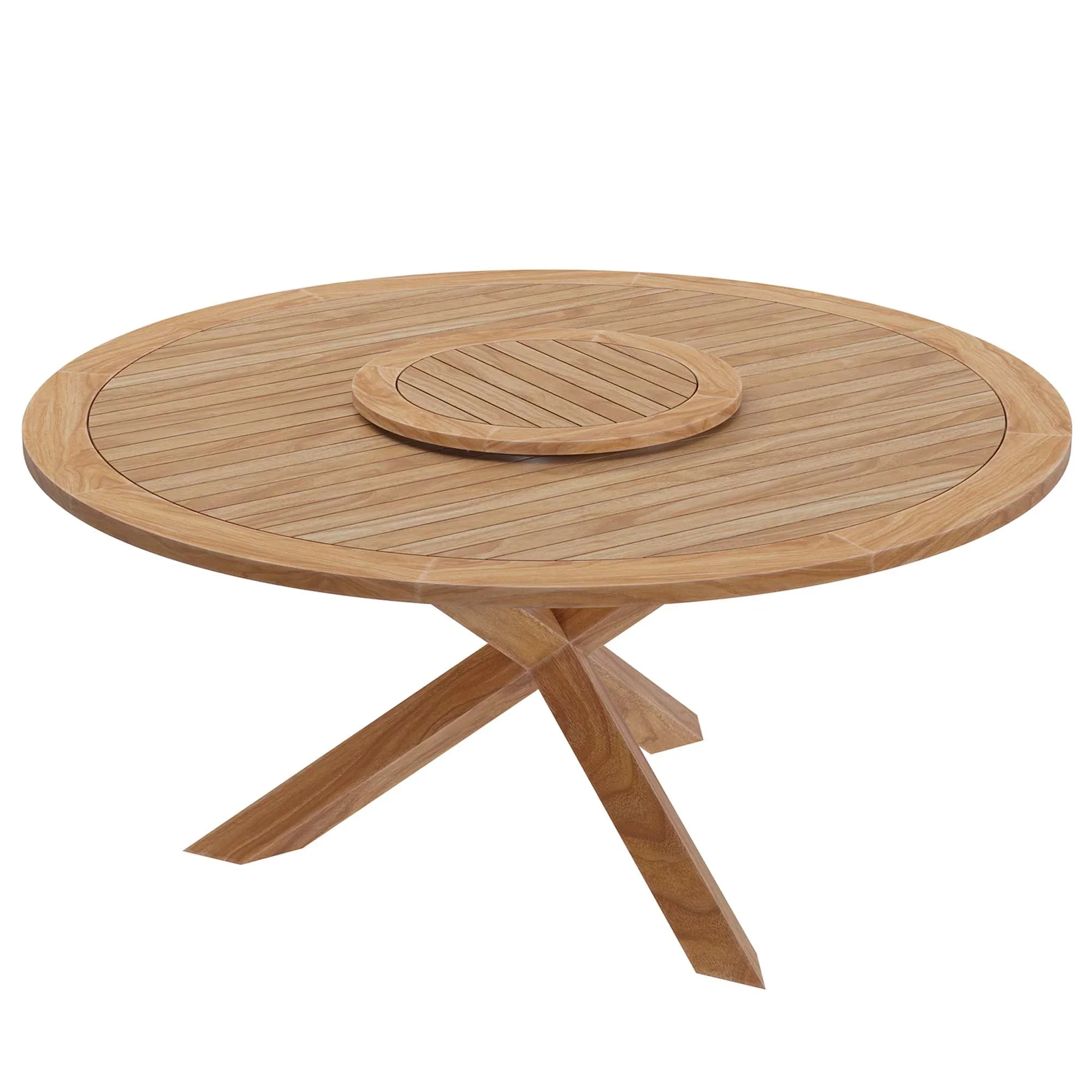 Wellspring 5-Piece Outdoor Patio Teak Wood Dining Set - Image 23
