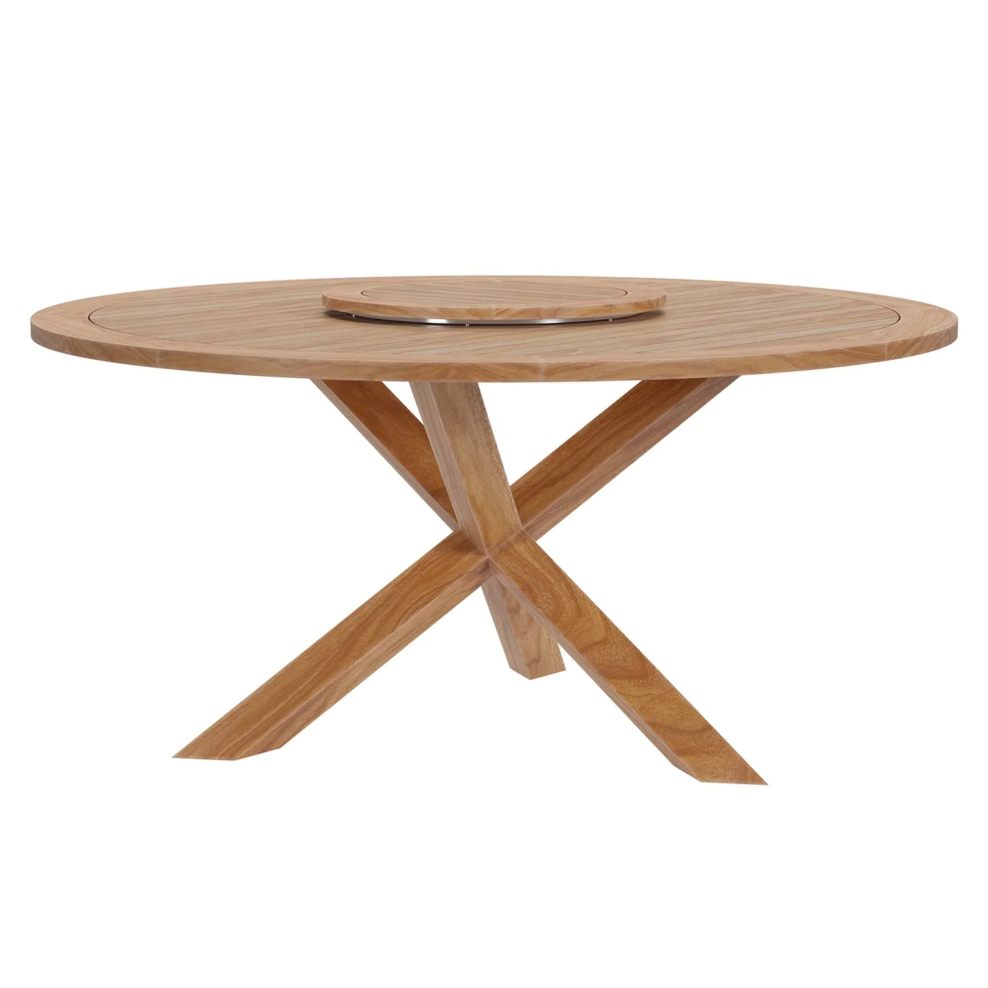 Wellspring 5-Piece Outdoor Patio Teak Wood Dining Set - Image 34
