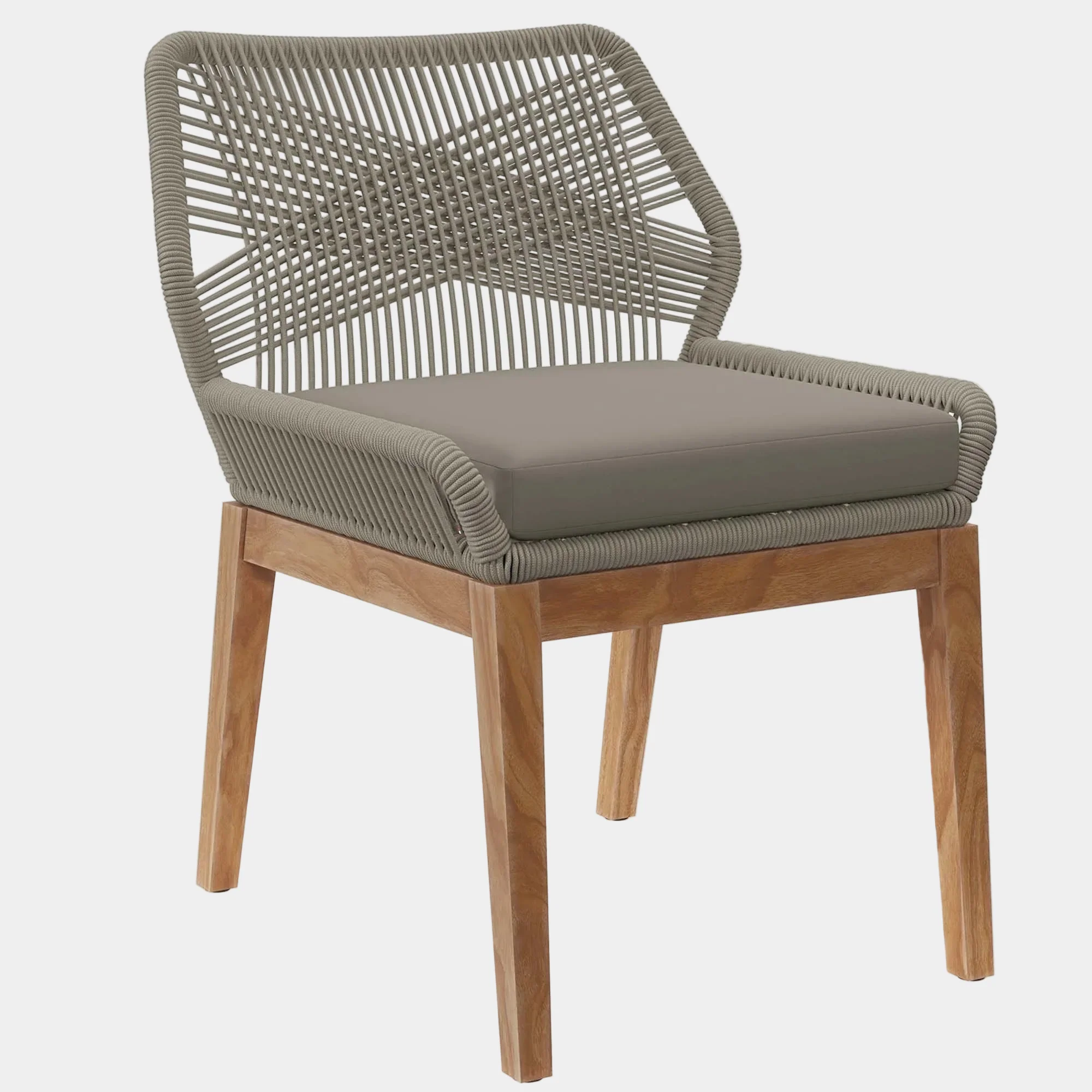 Wellspring Outdoor Patio Teak Wood Dining Chair - Image 15