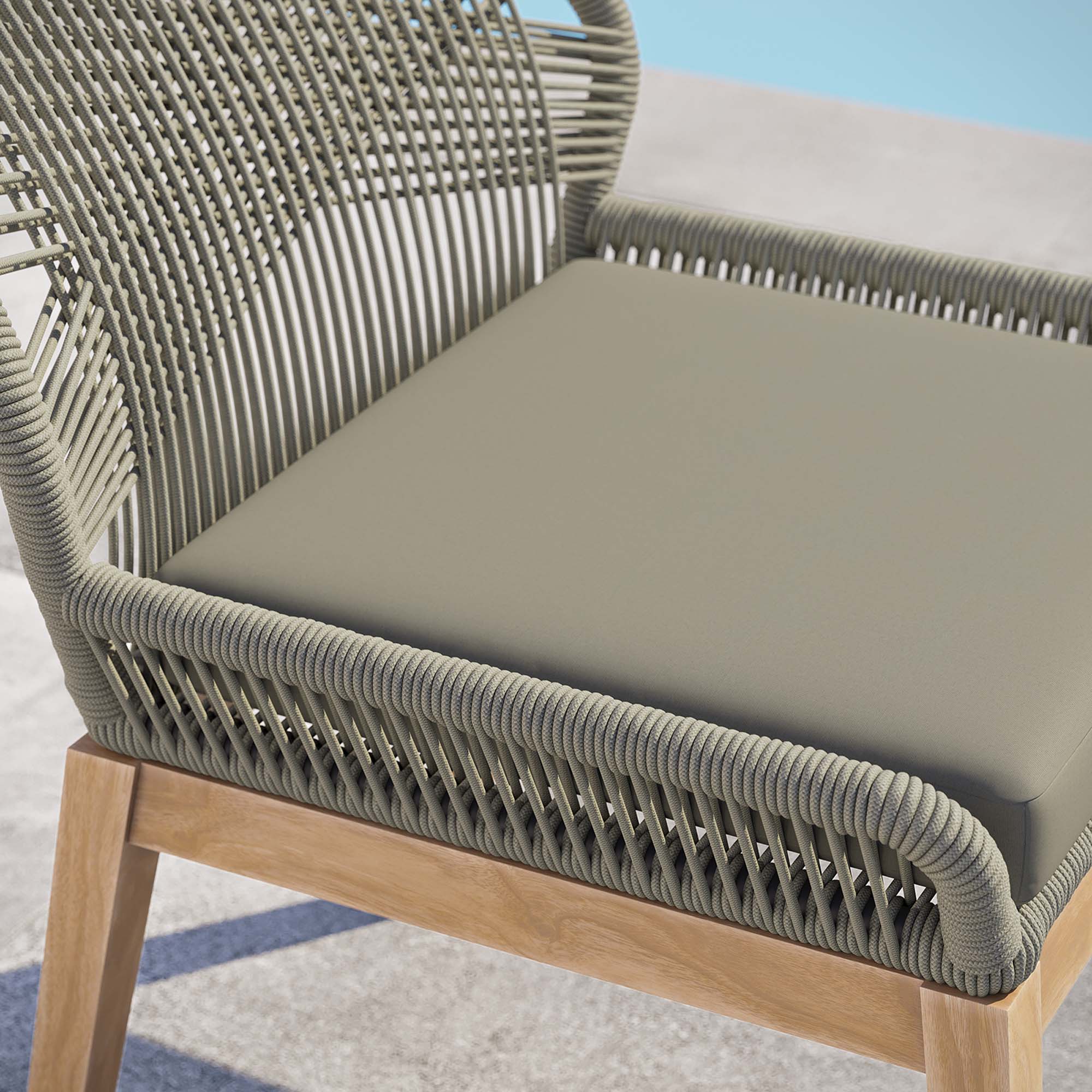 Wellspring Outdoor Patio Teak Wood Dining Chair - Image 21