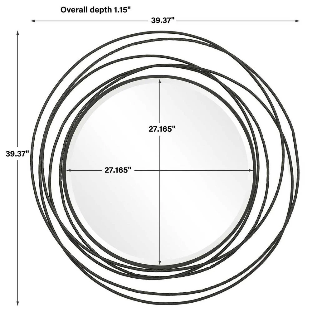 Whirlwind Round Mirror - Image 6