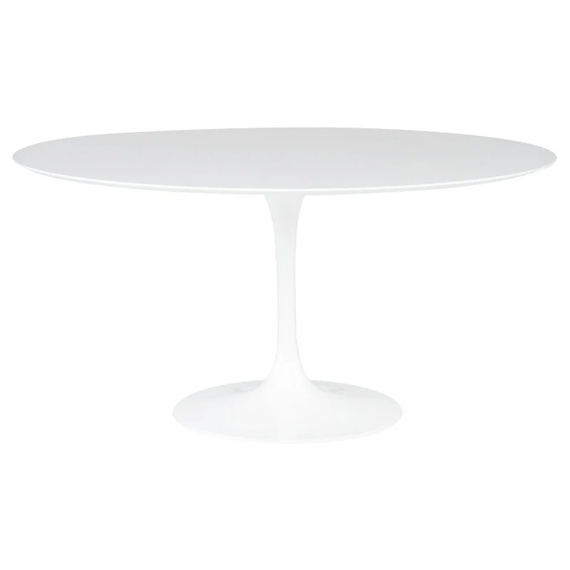White Lacquer Tulip Dining Table (Round) - Image 12