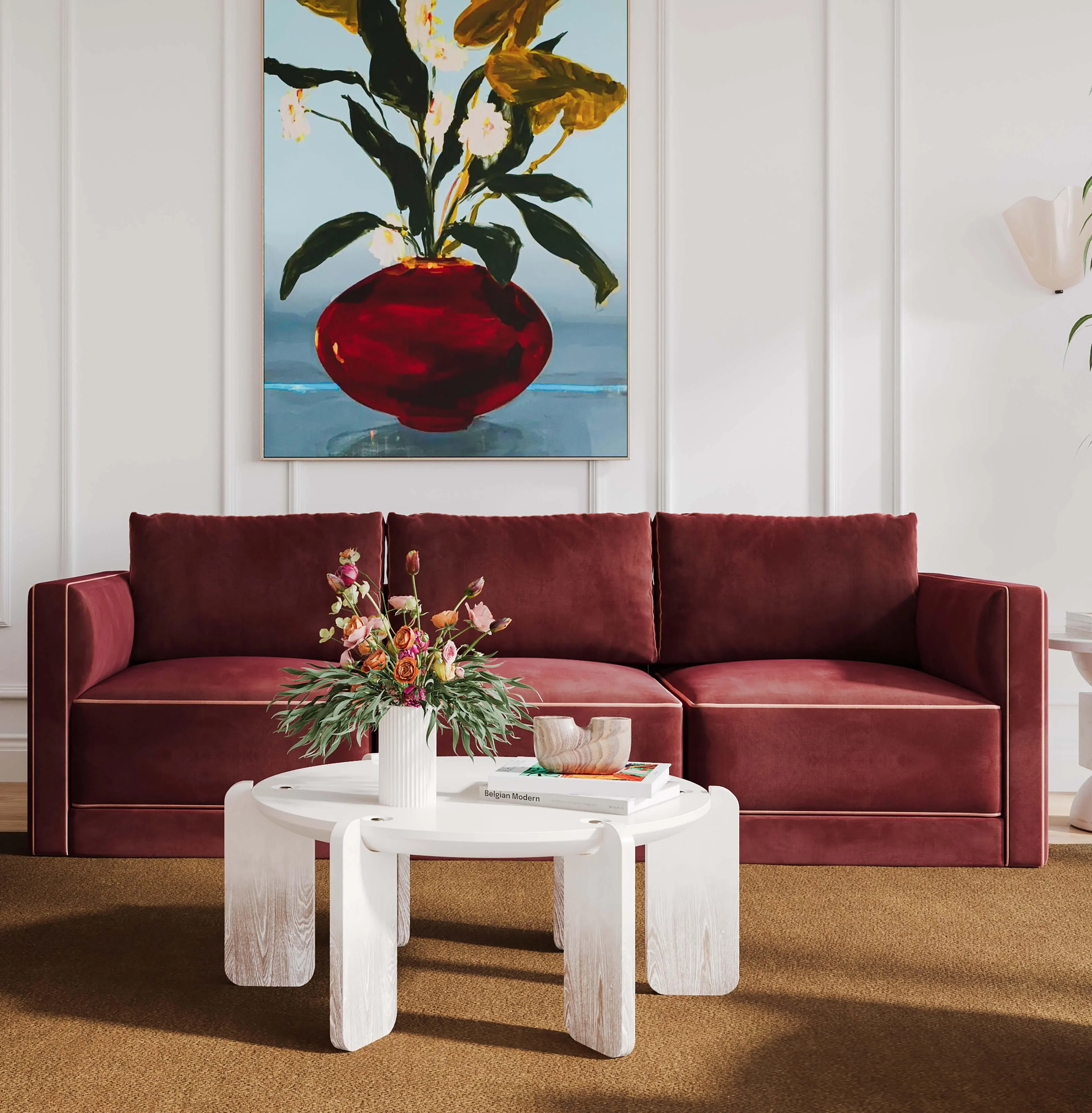 Willow 105" Performance Velvet Modular Sofa - Image 14