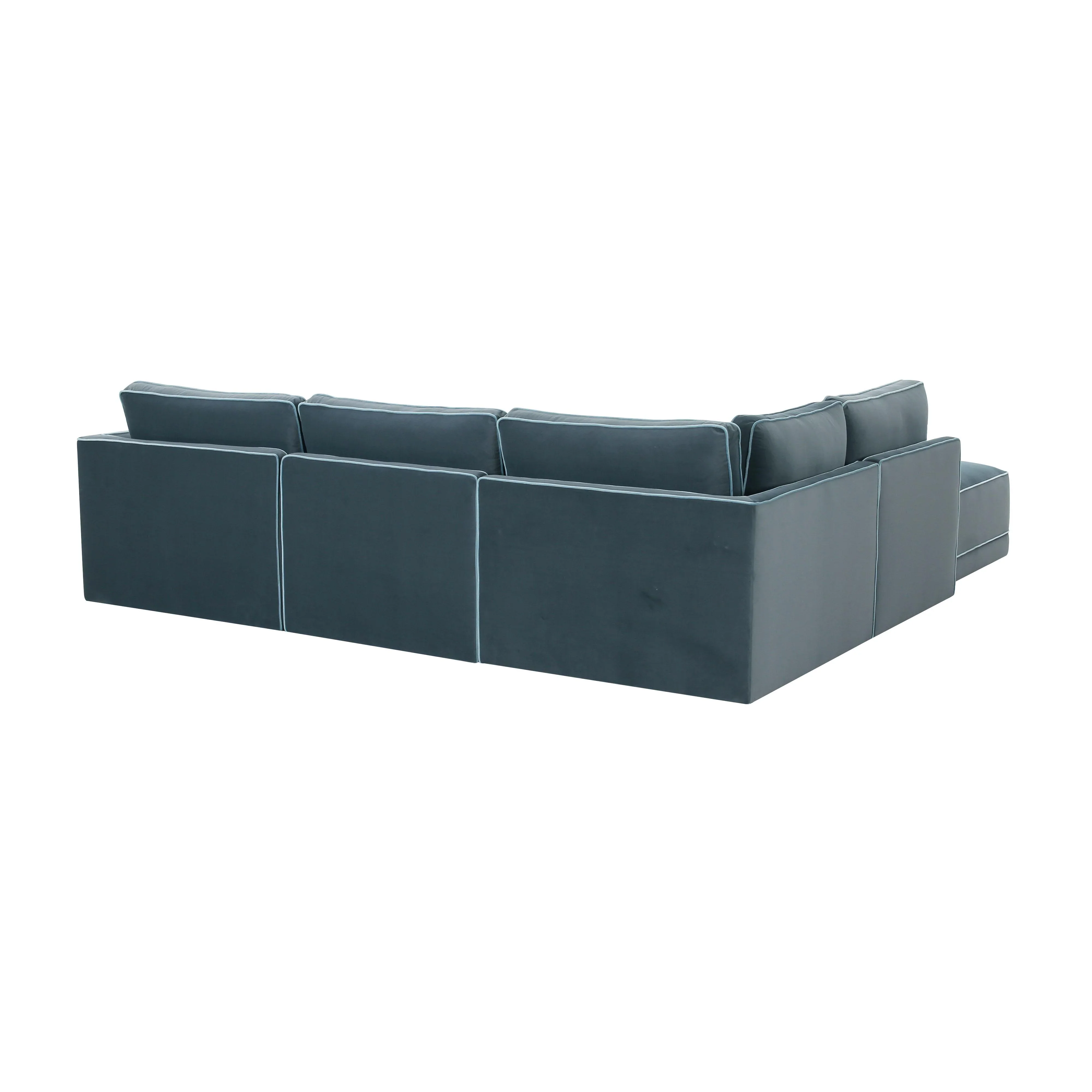 Willow 5-Piece Performance Velvet Modular Left Facing Sectional - Image 11