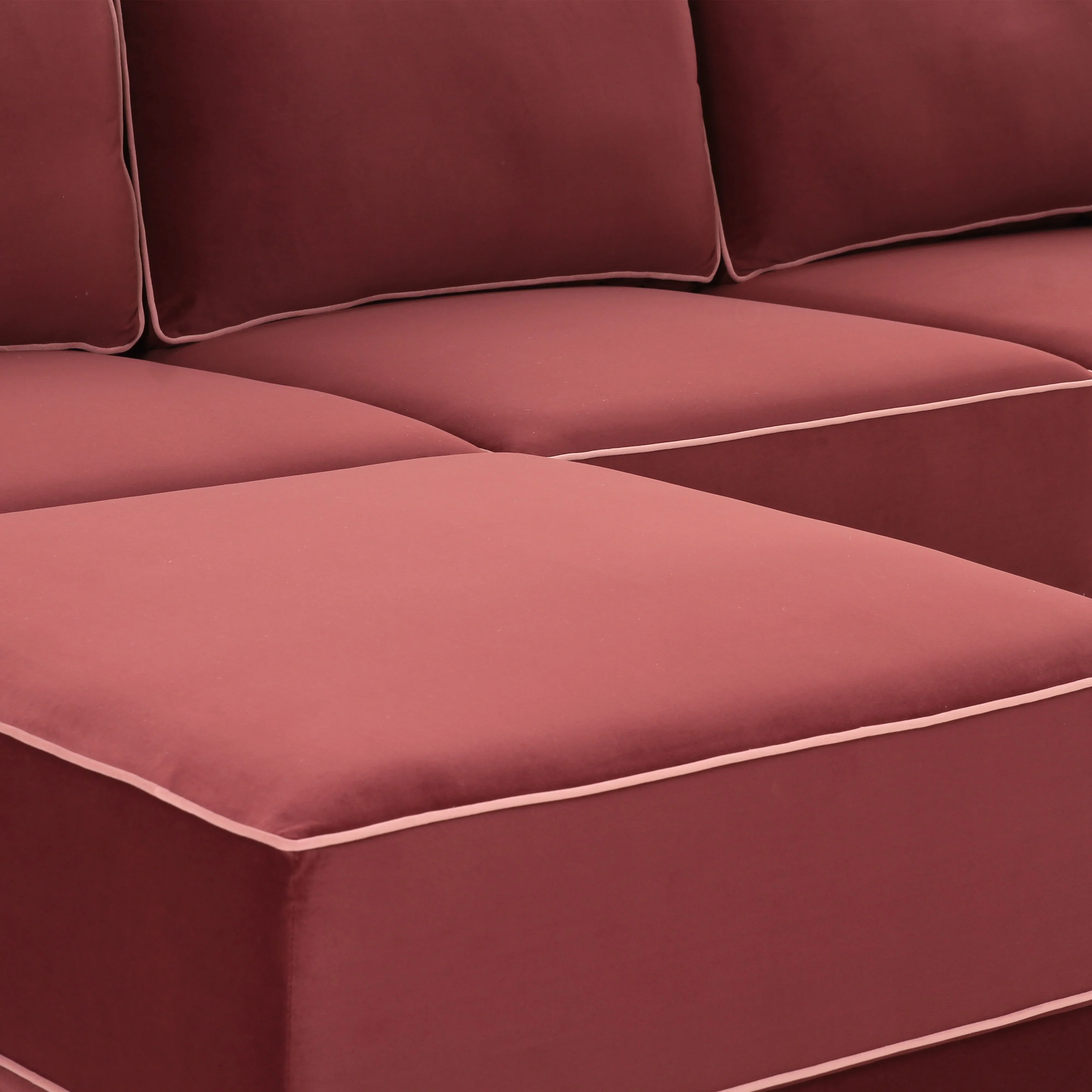 Willow 5-Piece Performance Velvet Modular Left Facing Sectional - Image 5