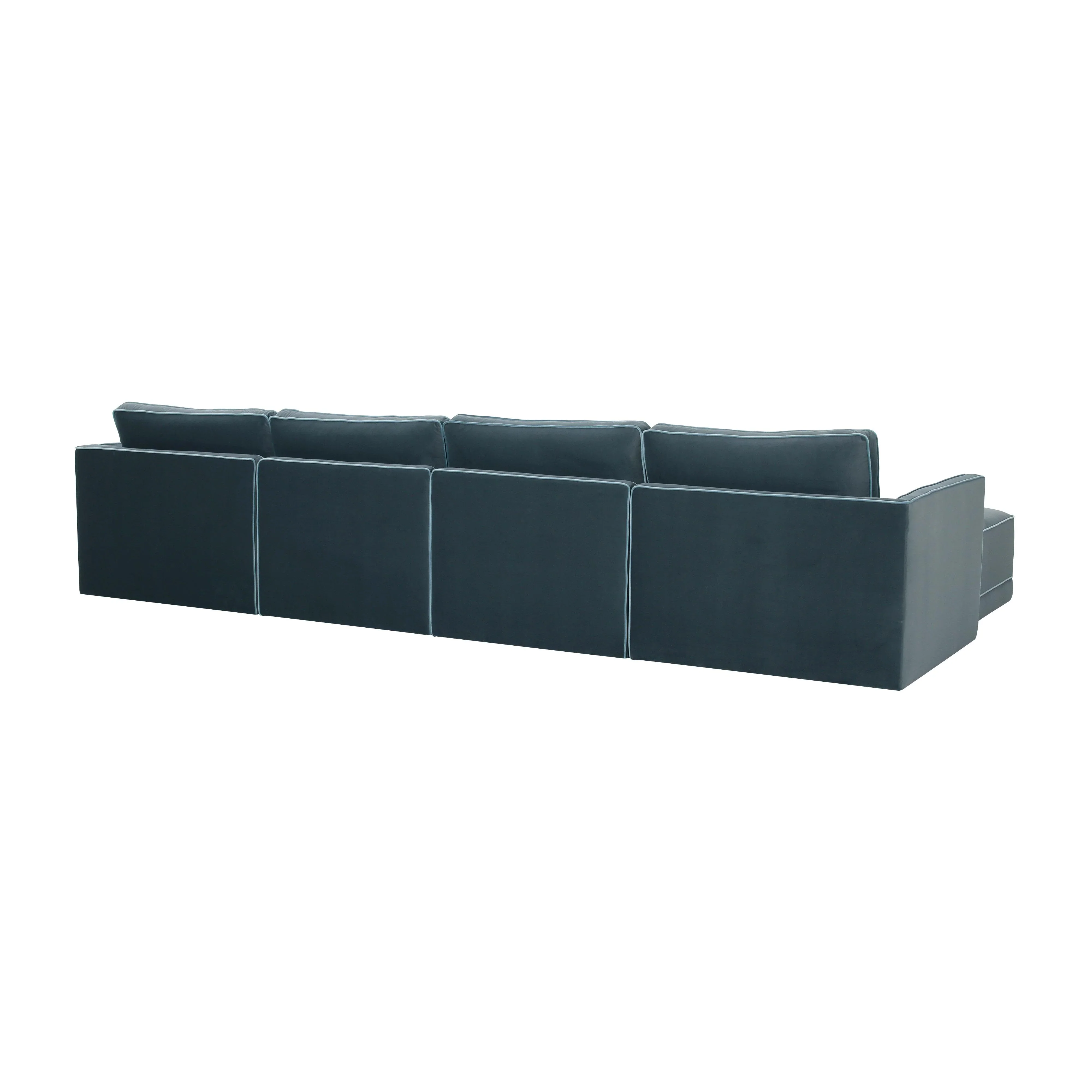 Willow 6-Piece Performance Velvet Modular U Sectional - Image 10