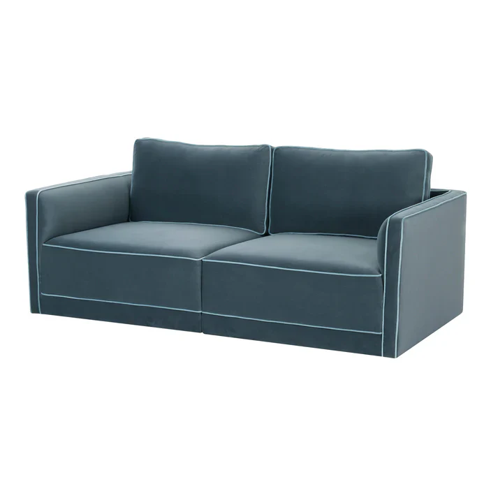 Willow 74" Performance Velvet Modular Loveseat - Image 19