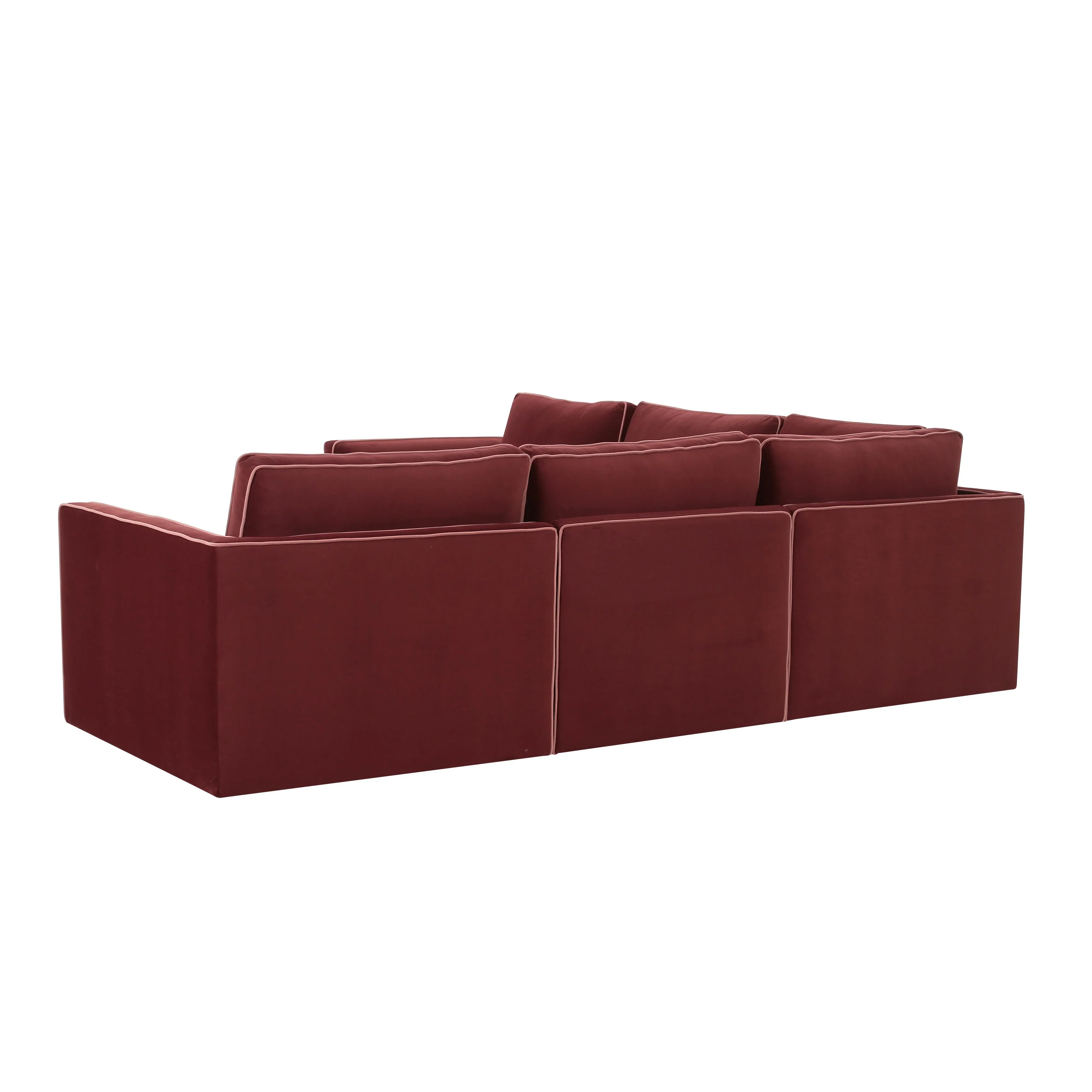 Willow 5-Piece Performance Velvet Modular L Sectional - Image 16