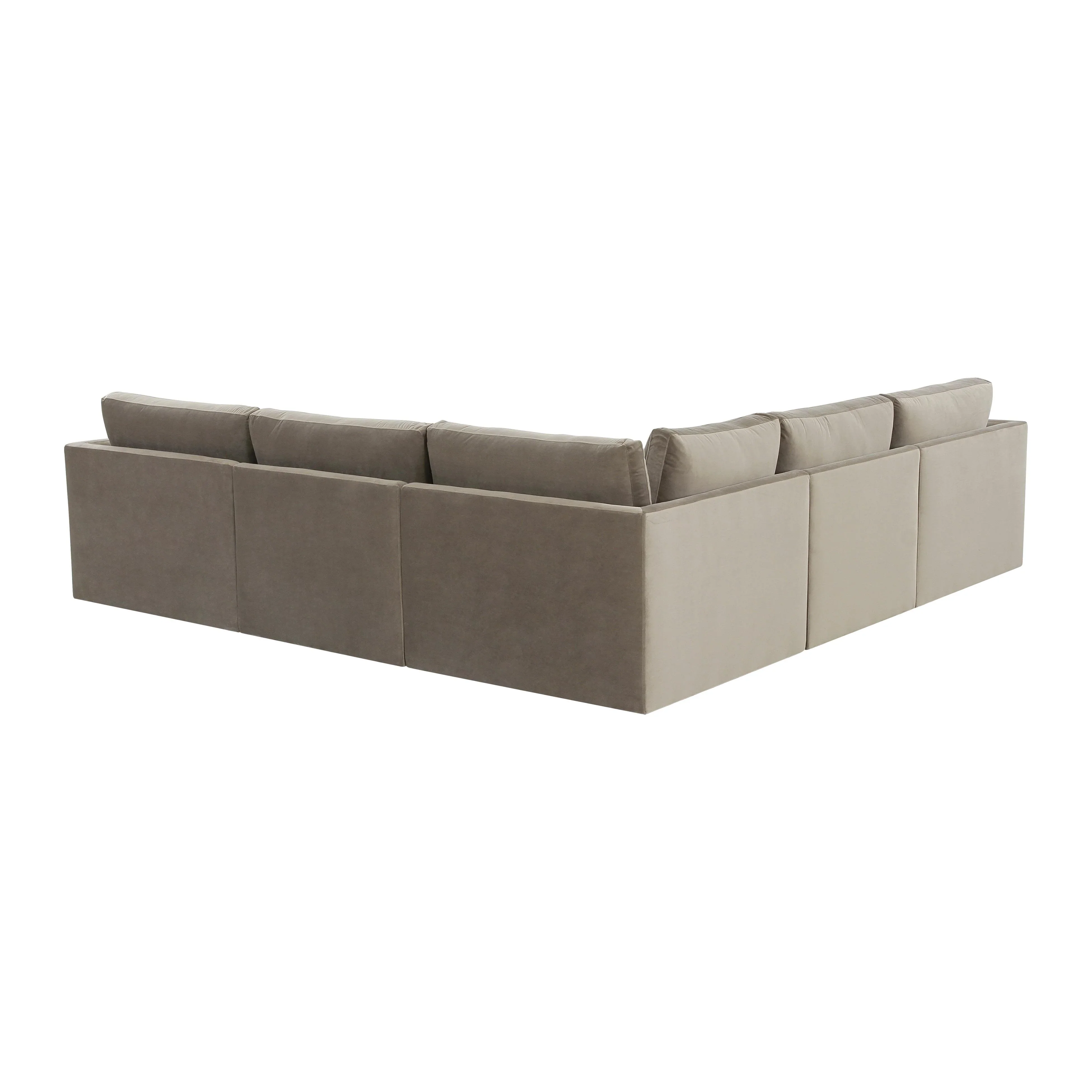 Willow 5-Piece Performance Velvet Modular L Sectional - Image 4