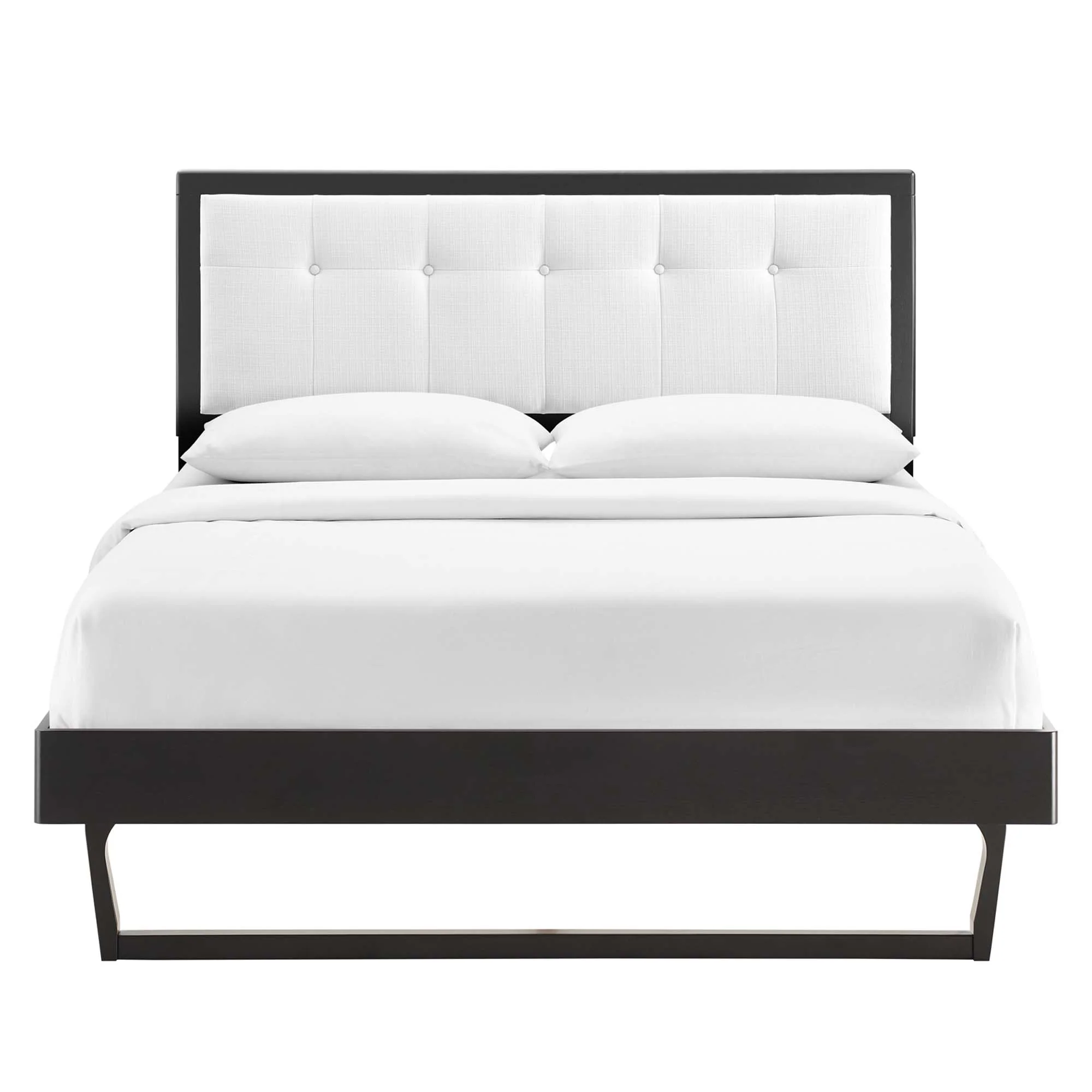 Willow Wood Platform Bed With Angular Frame - Image 16