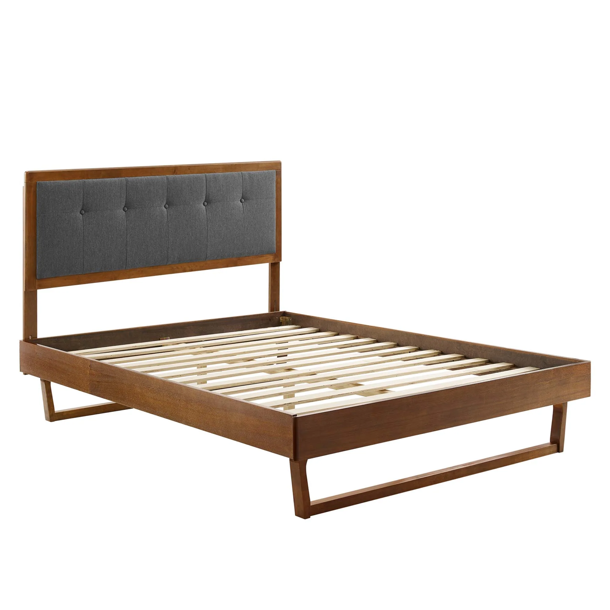 Willow Wood Platform Bed With Angular Frame - Image 62