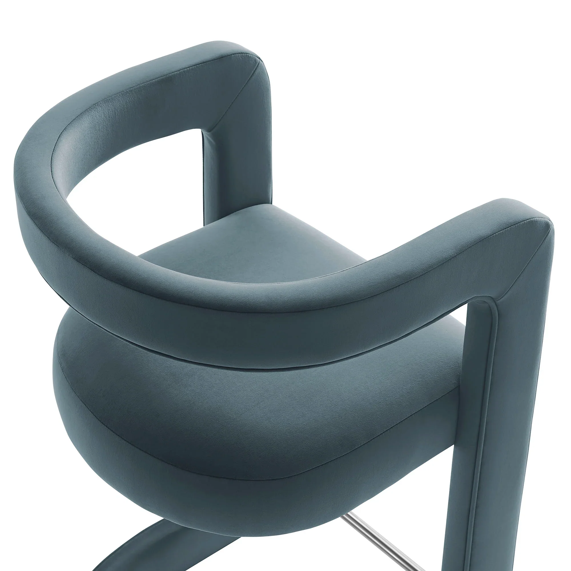 Winslow Performance Velvet Bar Stool - Image 16