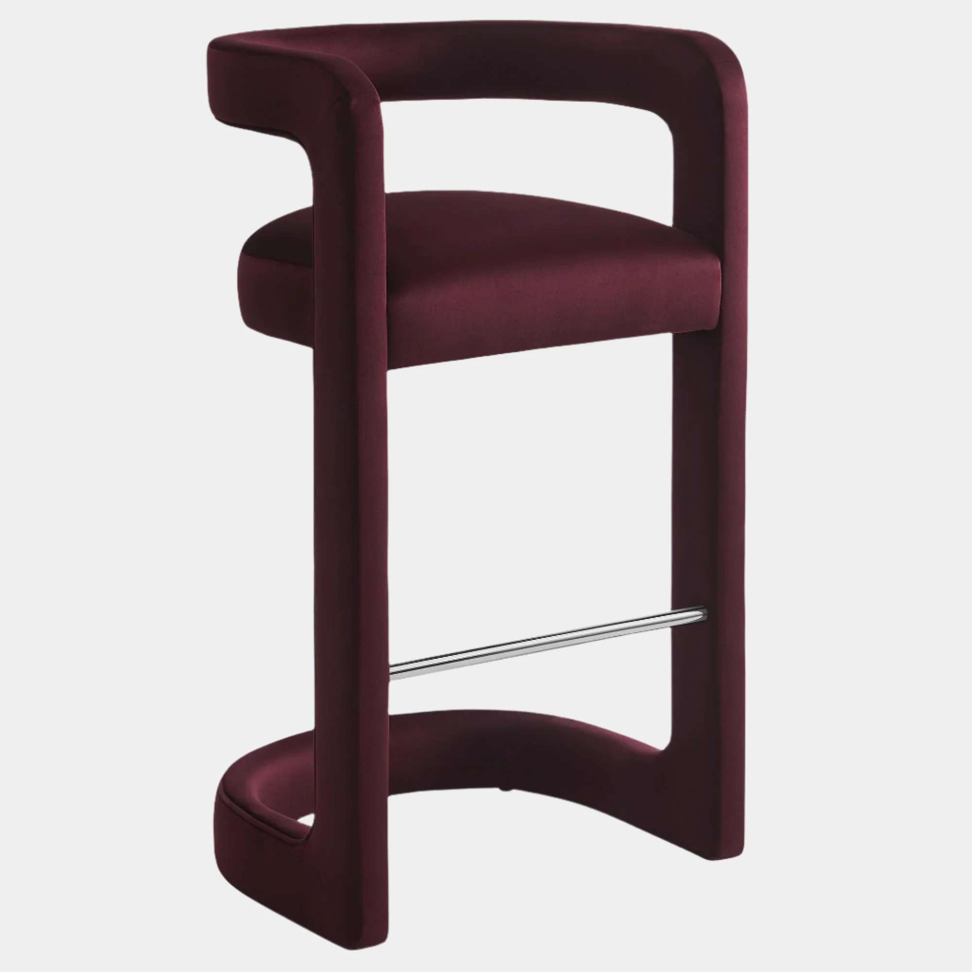 Winslow Performance Velvet Bar Stool - Image 19