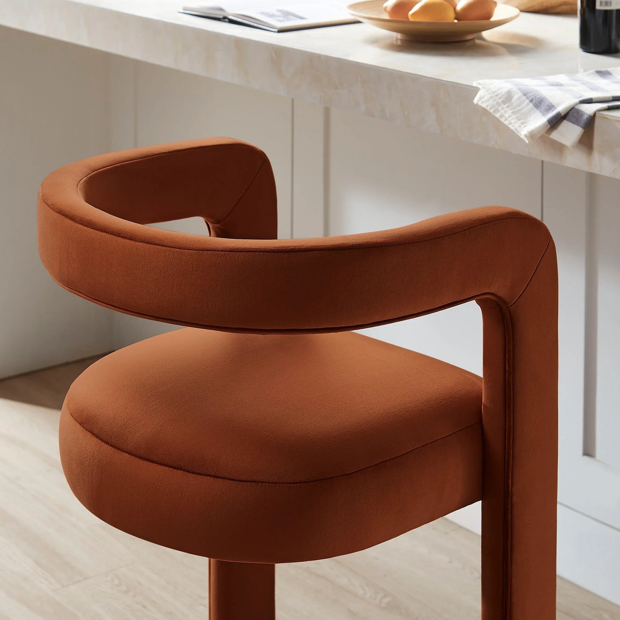 Winslow Performance Velvet Bar Stool - Image 30