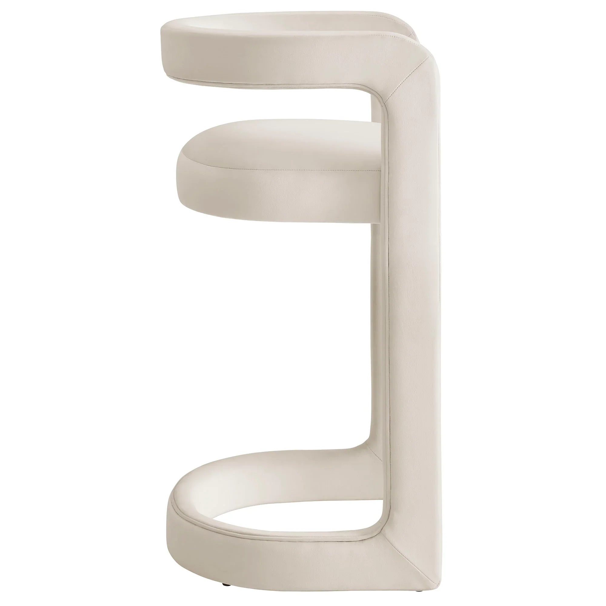 Winslow Performance Velvet Bar Stool - Image 4
