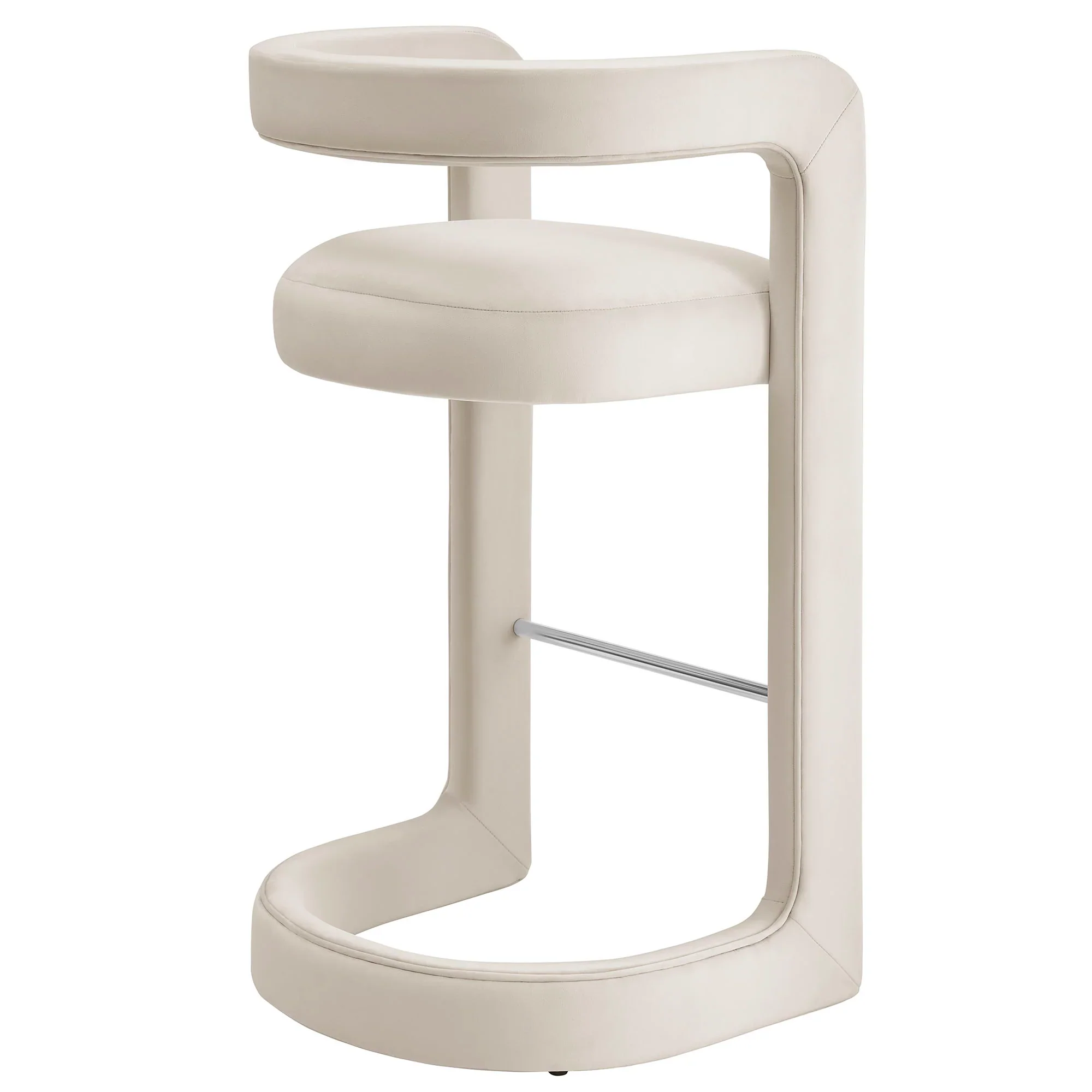 Winslow Performance Velvet Bar Stool - Image 5