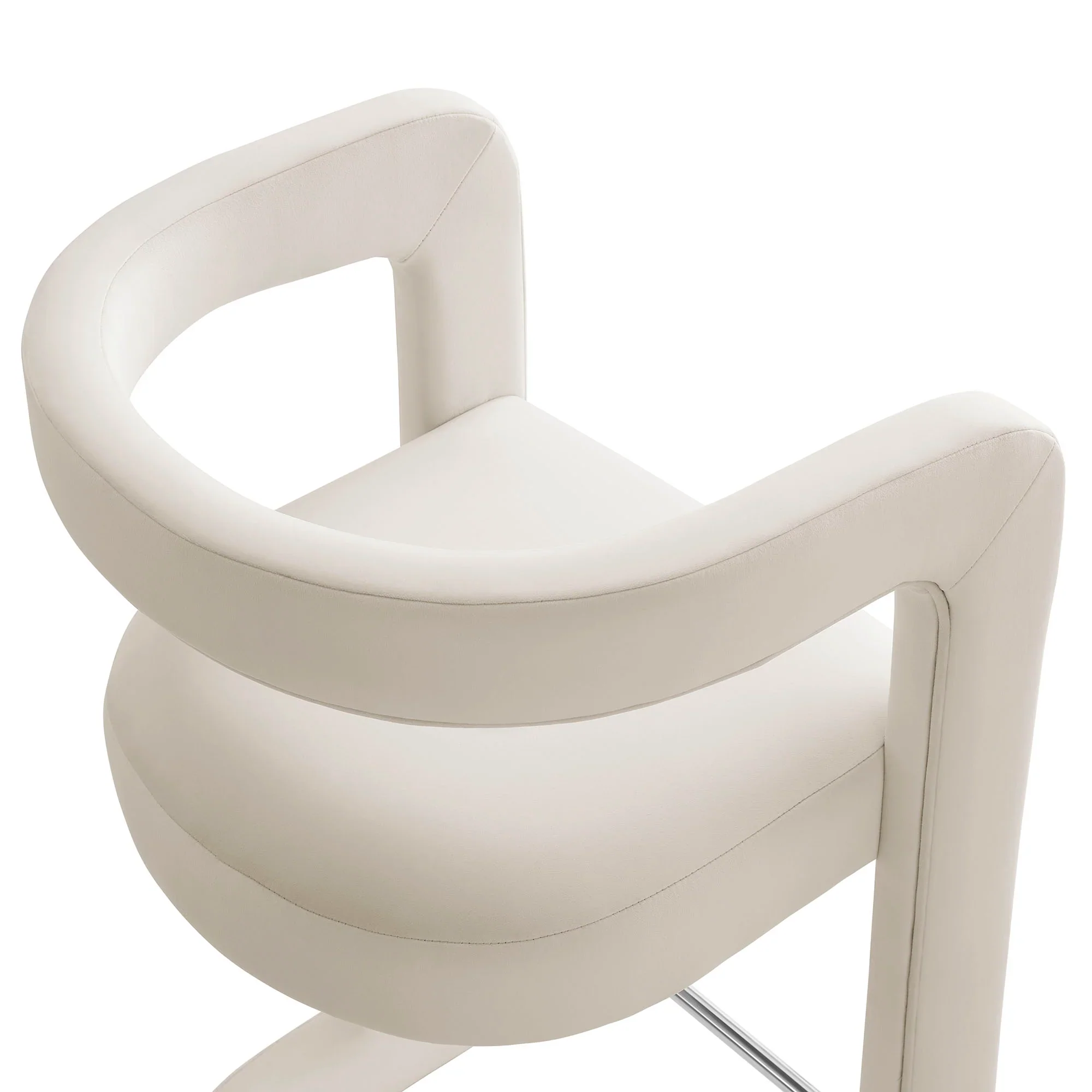 Winslow Performance Velvet Bar Stool - Image 7