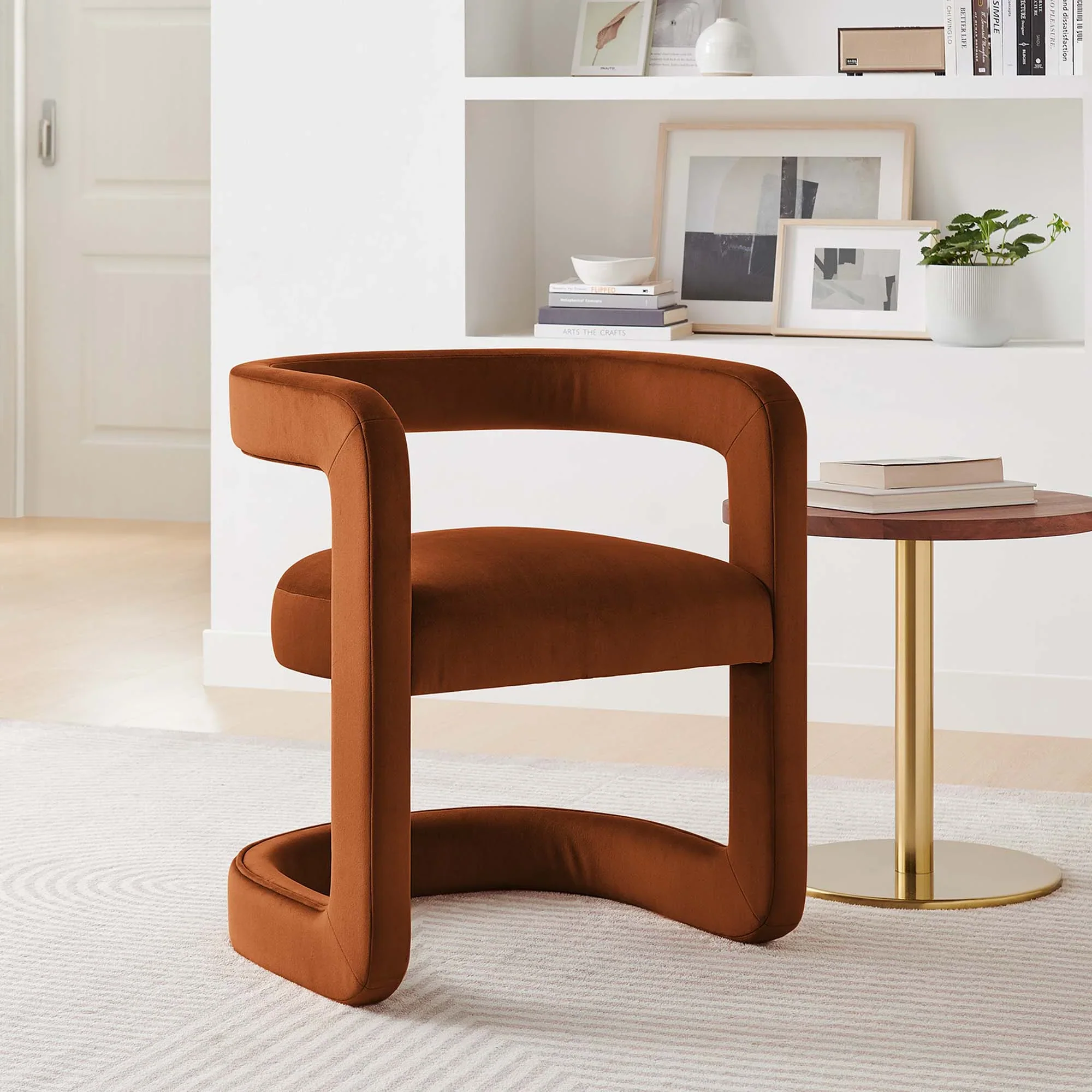 Winslow Performance Velvet Barrel Accent Chair - Image 33